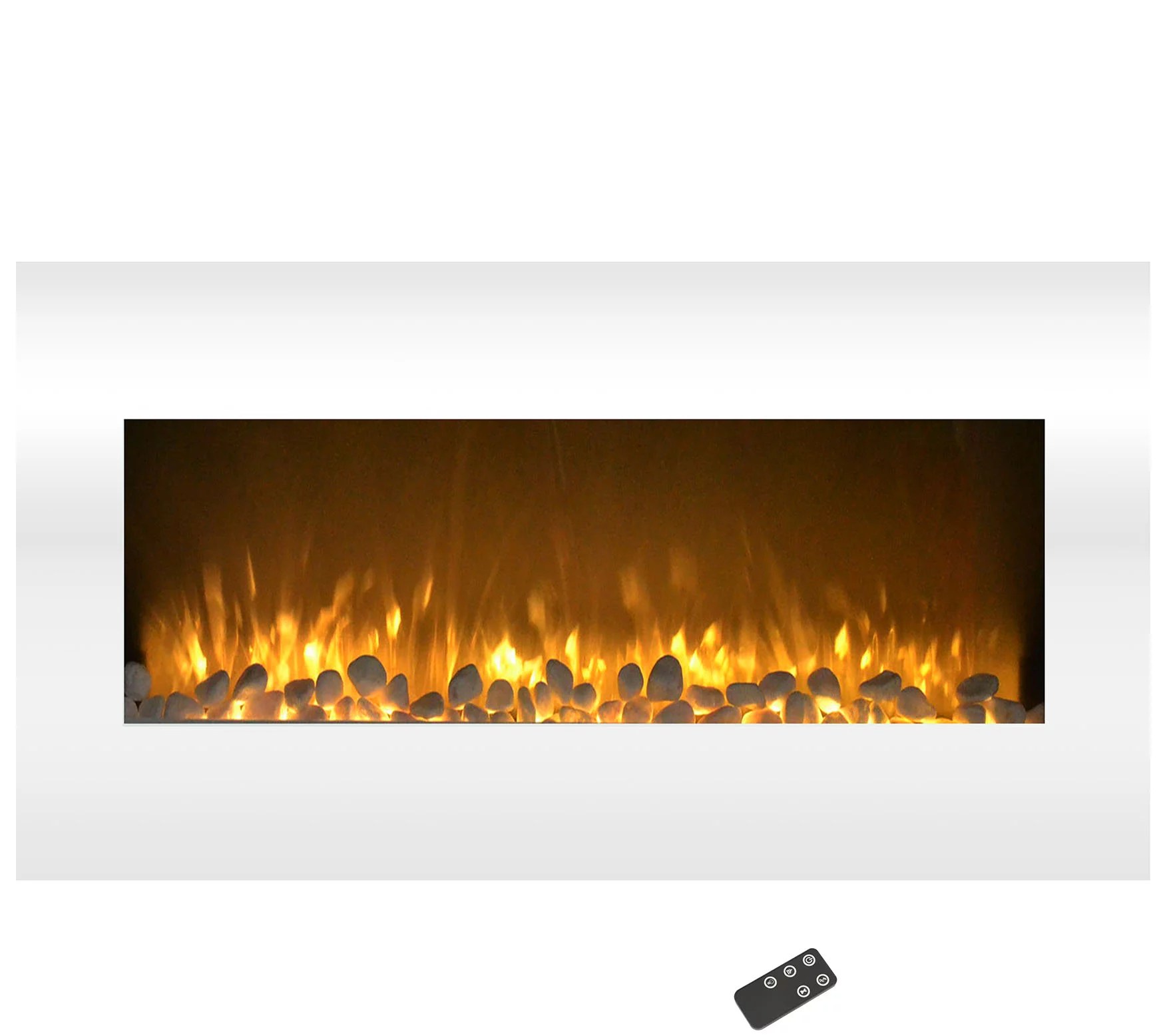 Northwest 36'' Color Changing LED Electric Fireplace White