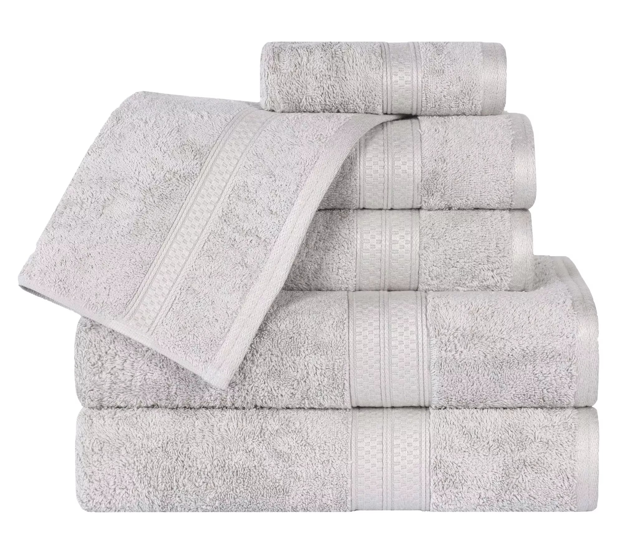 Superior Plush Rayon Made from Bamboo Blend 6Pc Towel Set