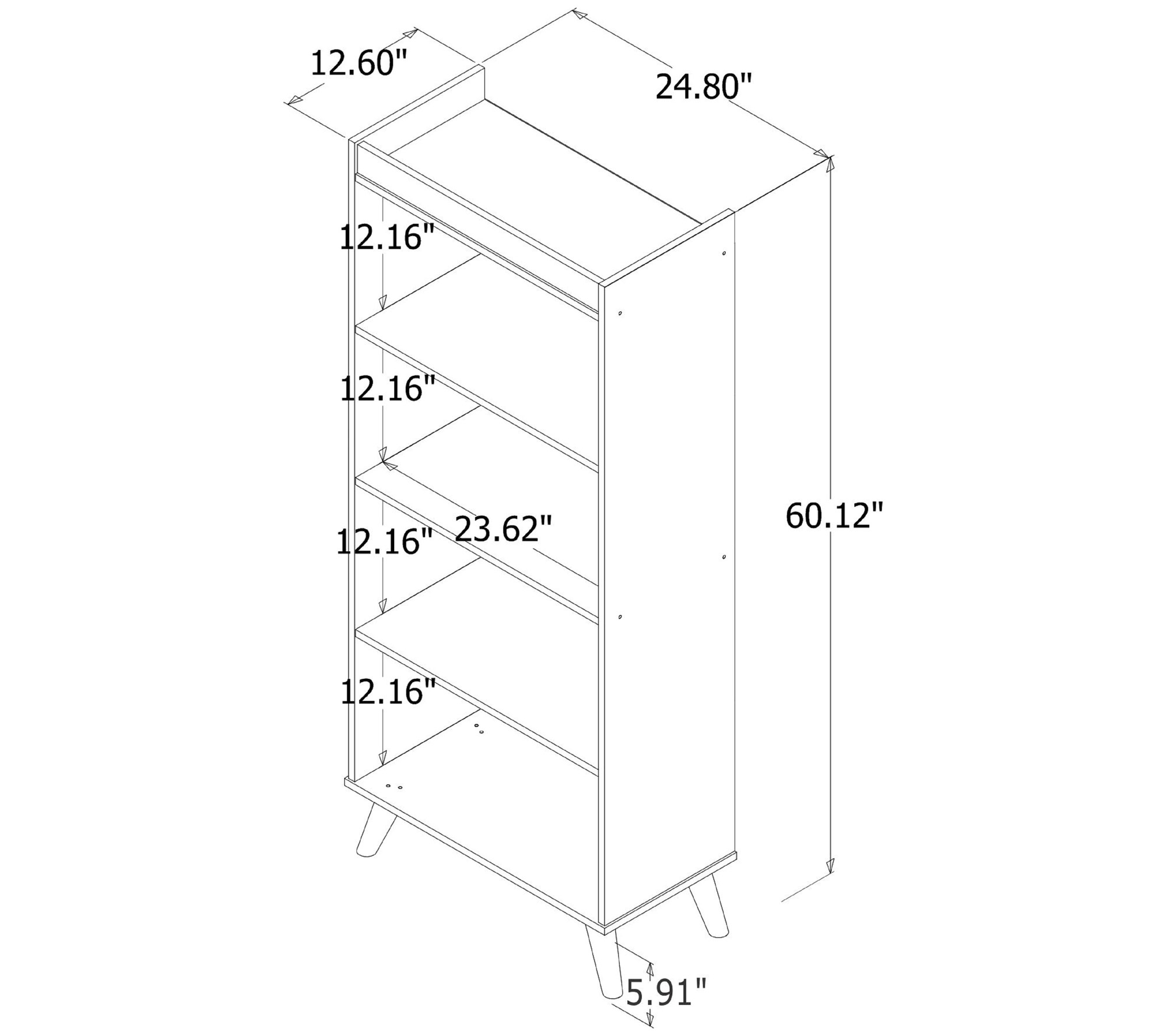 Manhattan Comfort Hampton 2Pc Home Extra Storage Office Set