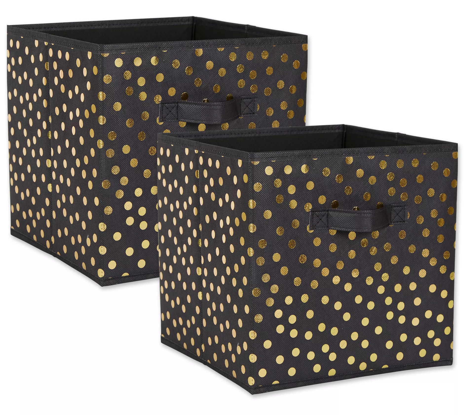Set/2 Design Imports Small Dots 11" Storage Cube