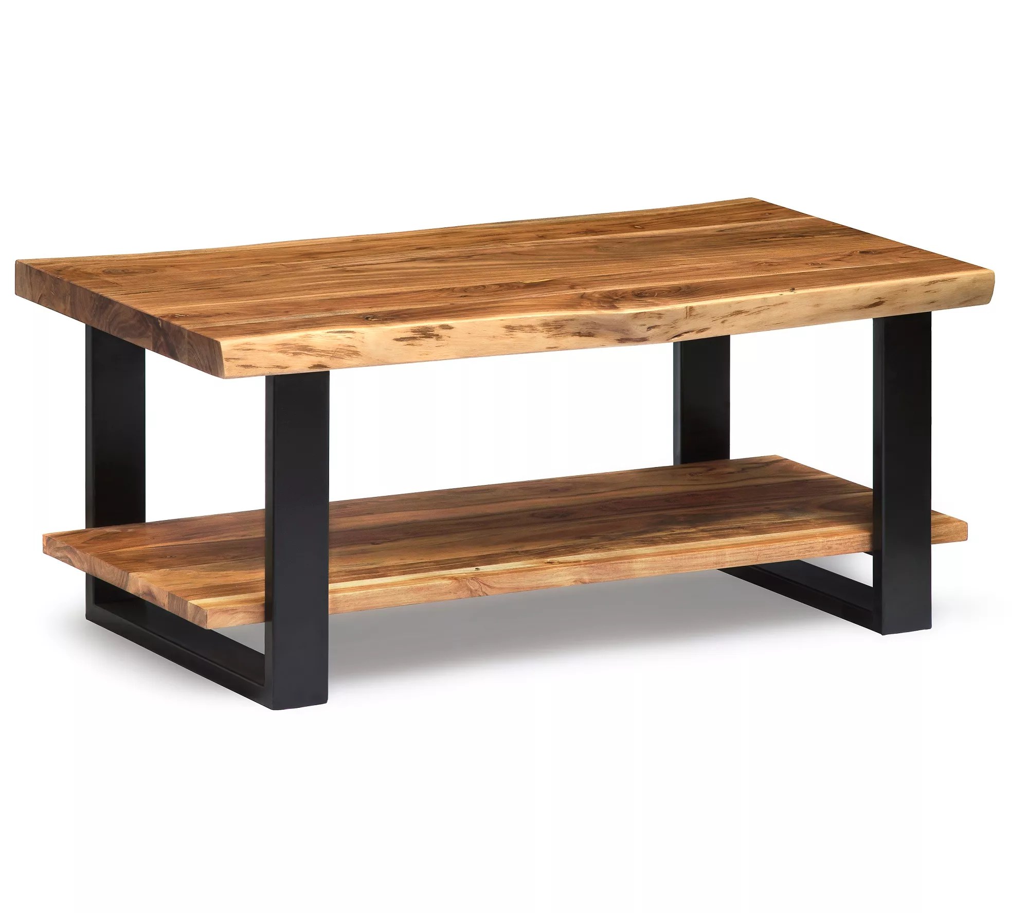 Alaterre Furniture Alpine Natural Live Edge Woo d Coffee Table