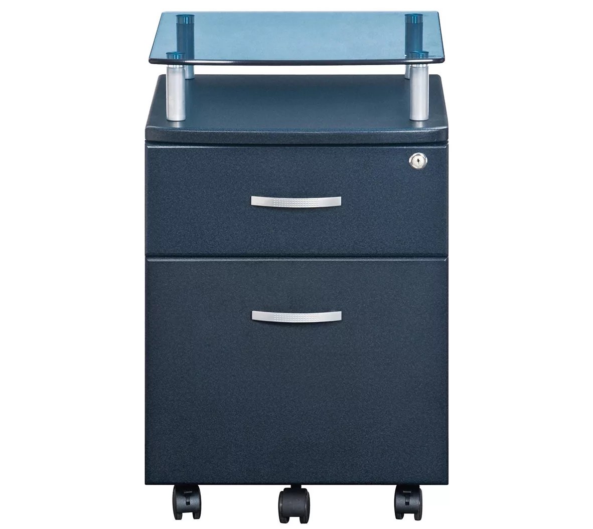 Techni Mobili Rolling File with Glass Top