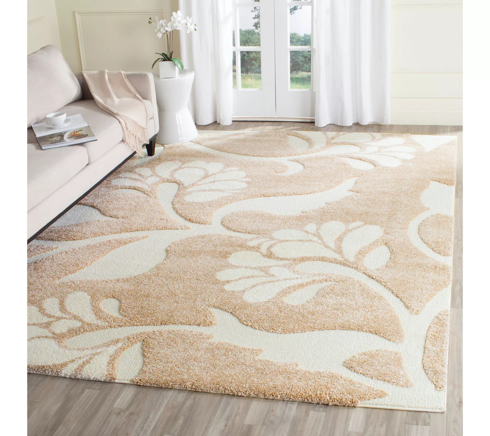 Safavieh 5'3"x7'6" Meadow Design Florida Shag Area Rug