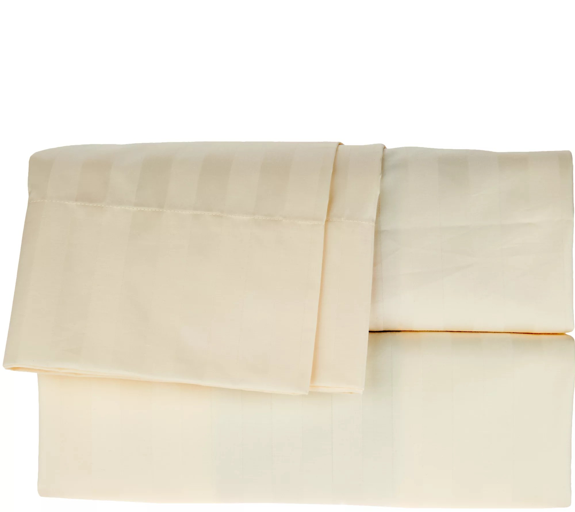 Northern Nights 400TC King Down Sheet Set with Dobby Stripe