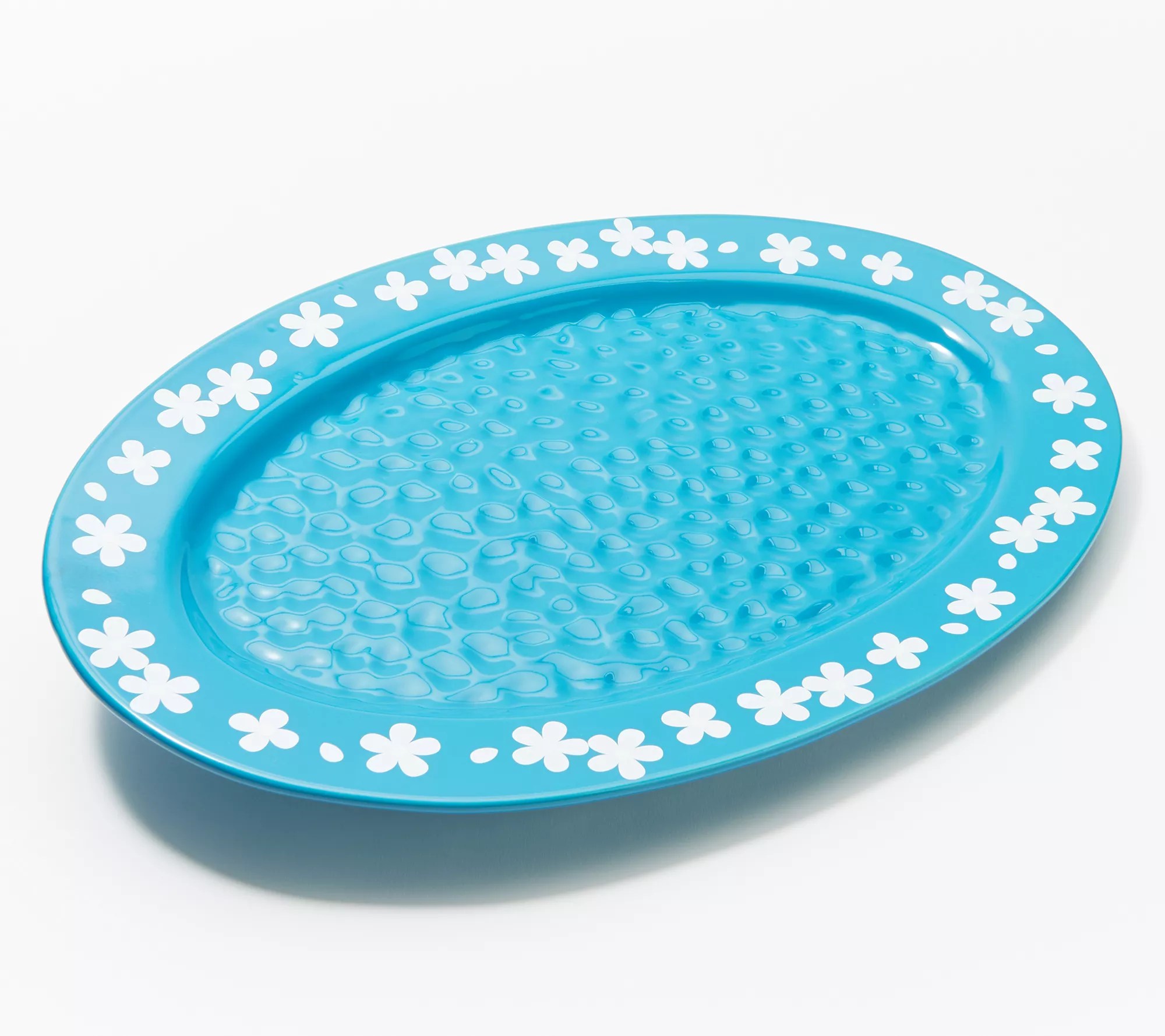 "As Is" Temptations Fields of Flowers 18" Oval Platter