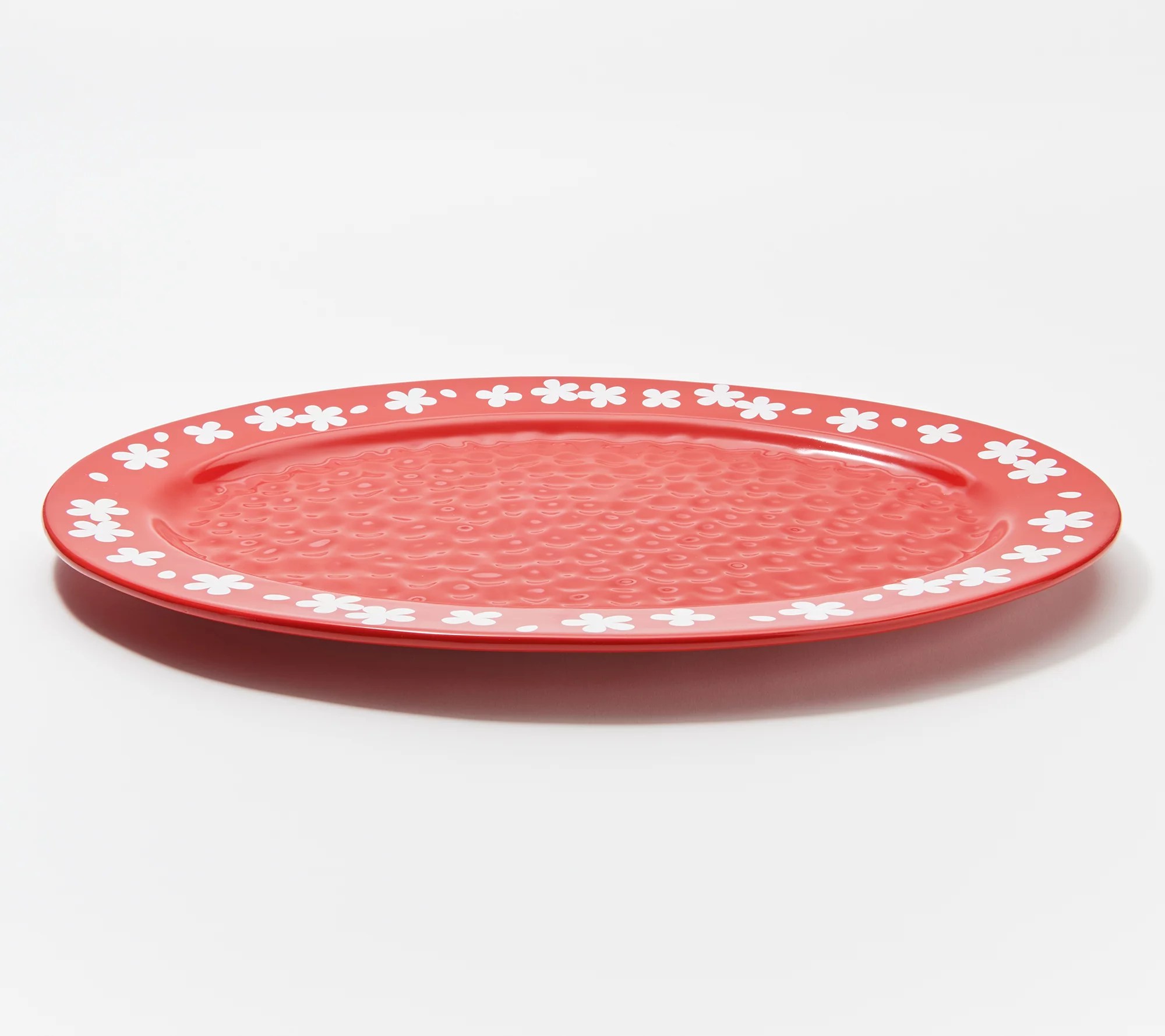 "As Is" Temptations Fields of Flowers 18" Oval Platter