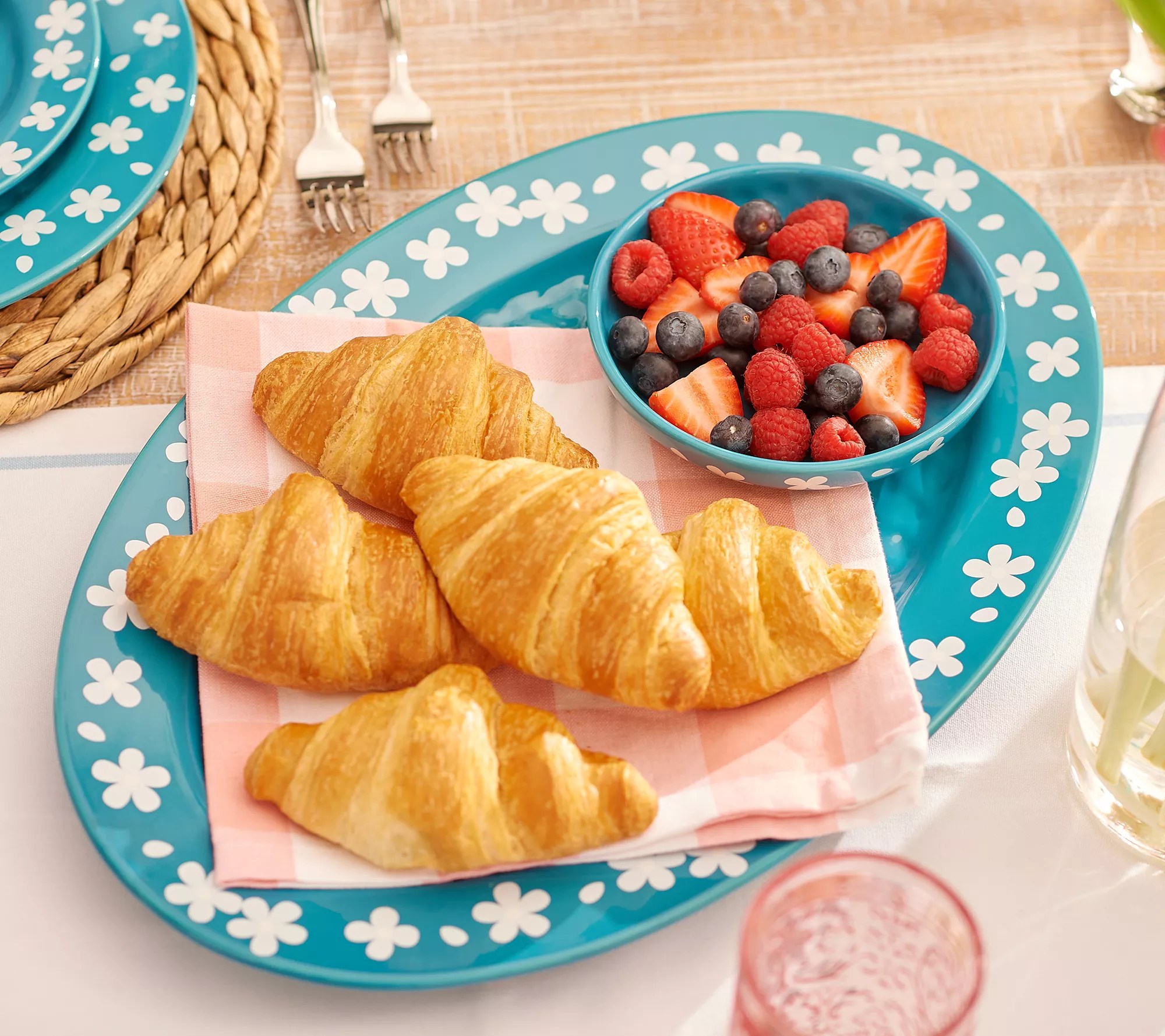 "As Is" Temptations Fields of Flowers 18" Oval Platter