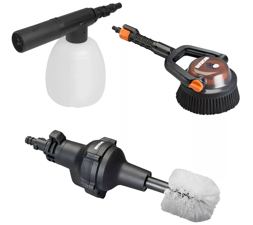 WORX Hydroshot Brush, Soap Dispenser & SqueegeeCleaning Kit
