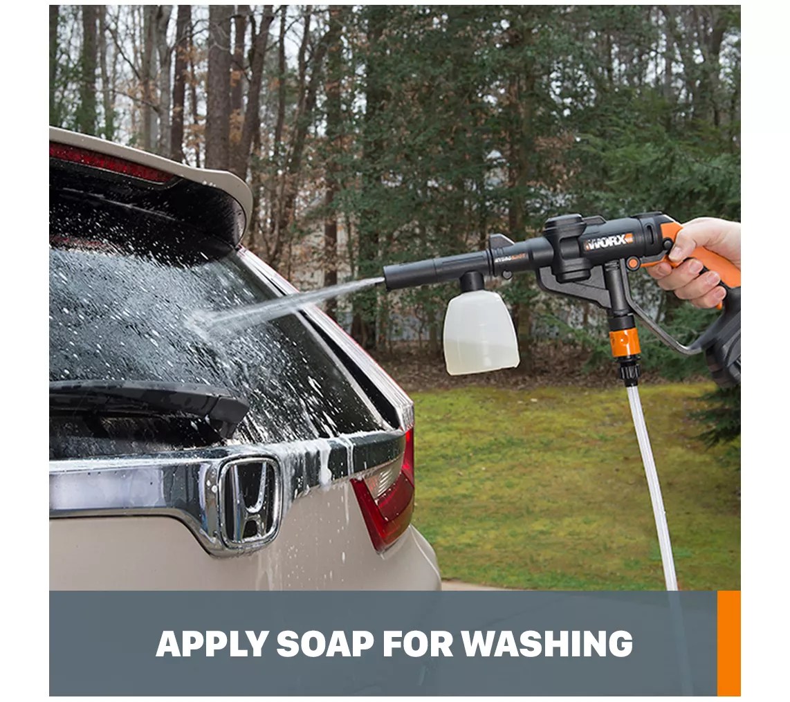 WORX Hydroshot Brush, Soap Dispenser & SqueegeeCleaning Kit