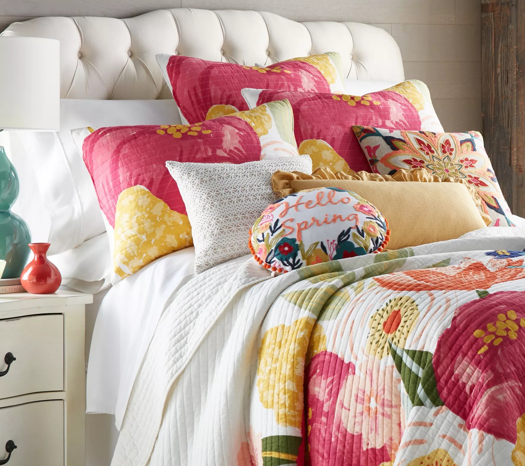 Levtex Home Grandiflora 2Piece Floral Twin/TwiXL Quilt Set