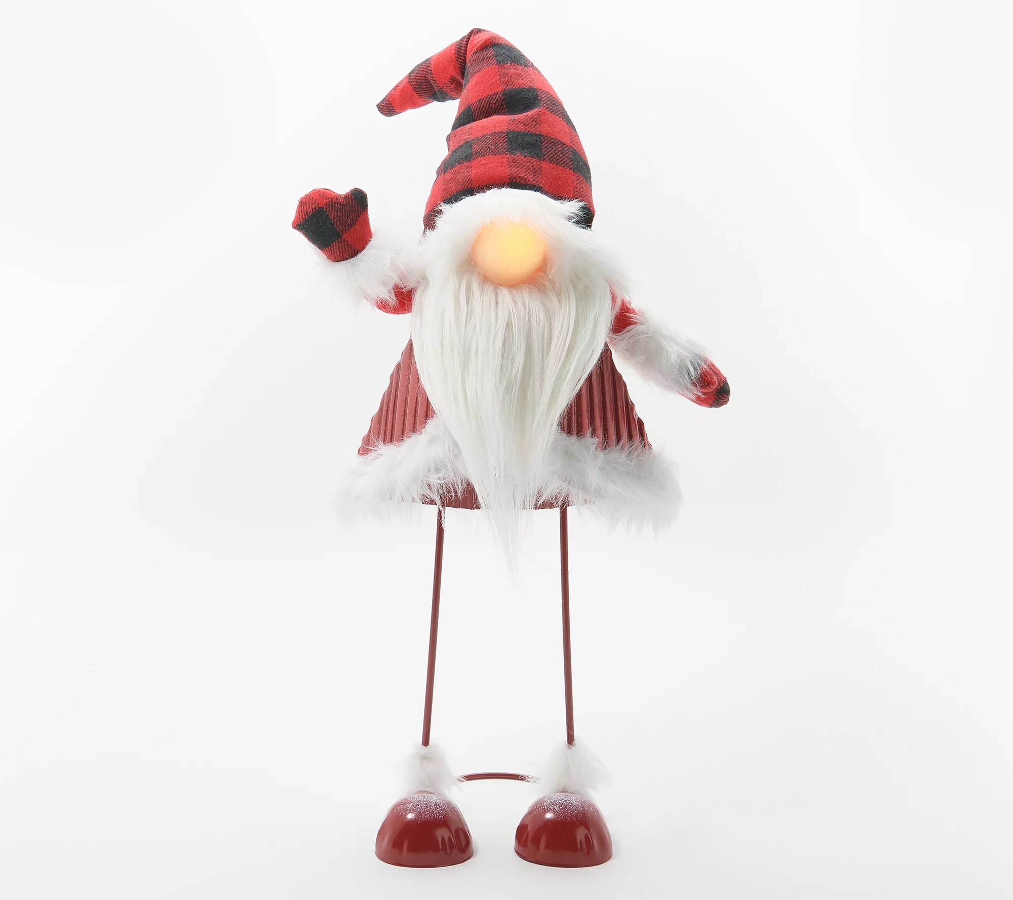 Plow & Hearth 17" Plaid or Woodland Bobble Gnome