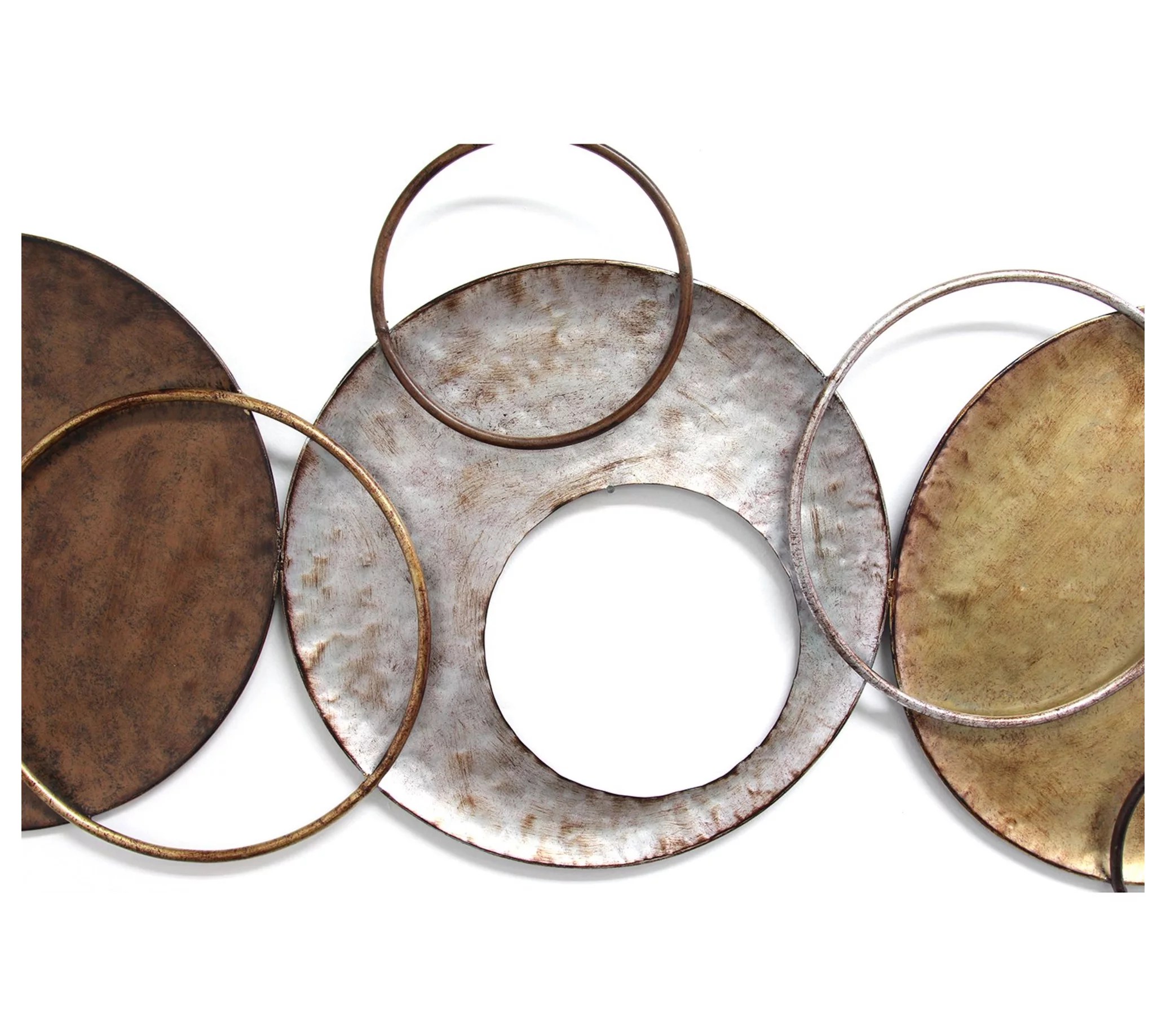 HomeRoots Charming Textured Metal Wall Decor