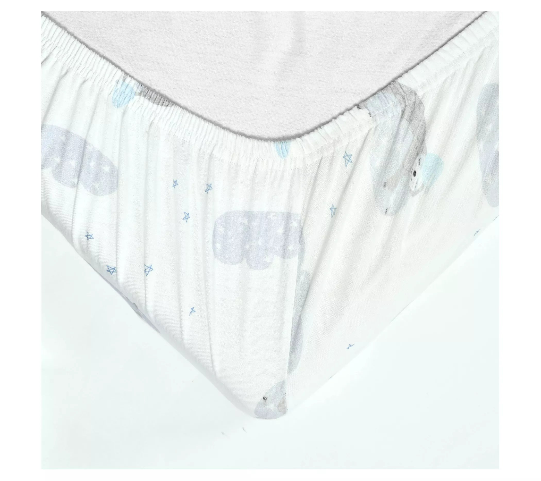 Hello Spud Sleepytime Sloth Cotton Fitted Crib Sheet