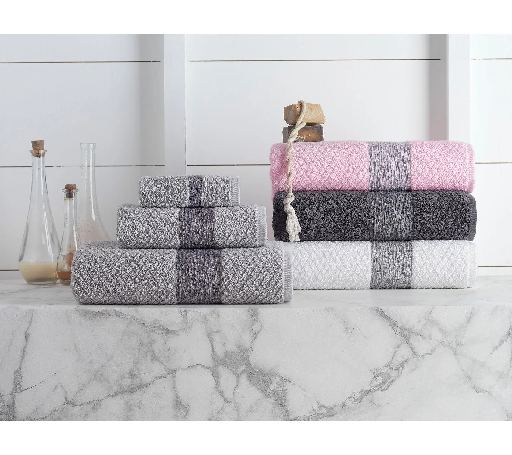 Anton Turkish Towel Set (Set of 6)
