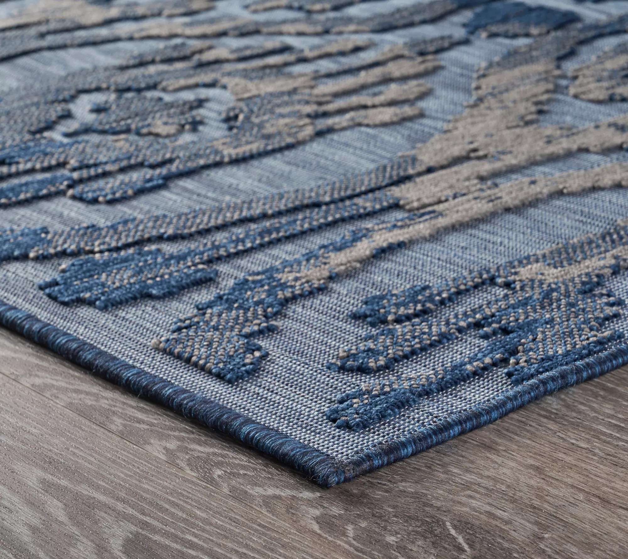 Ox Bay Modern Ikat Indoor/Outdoor 5' x 7' Retreat Rug