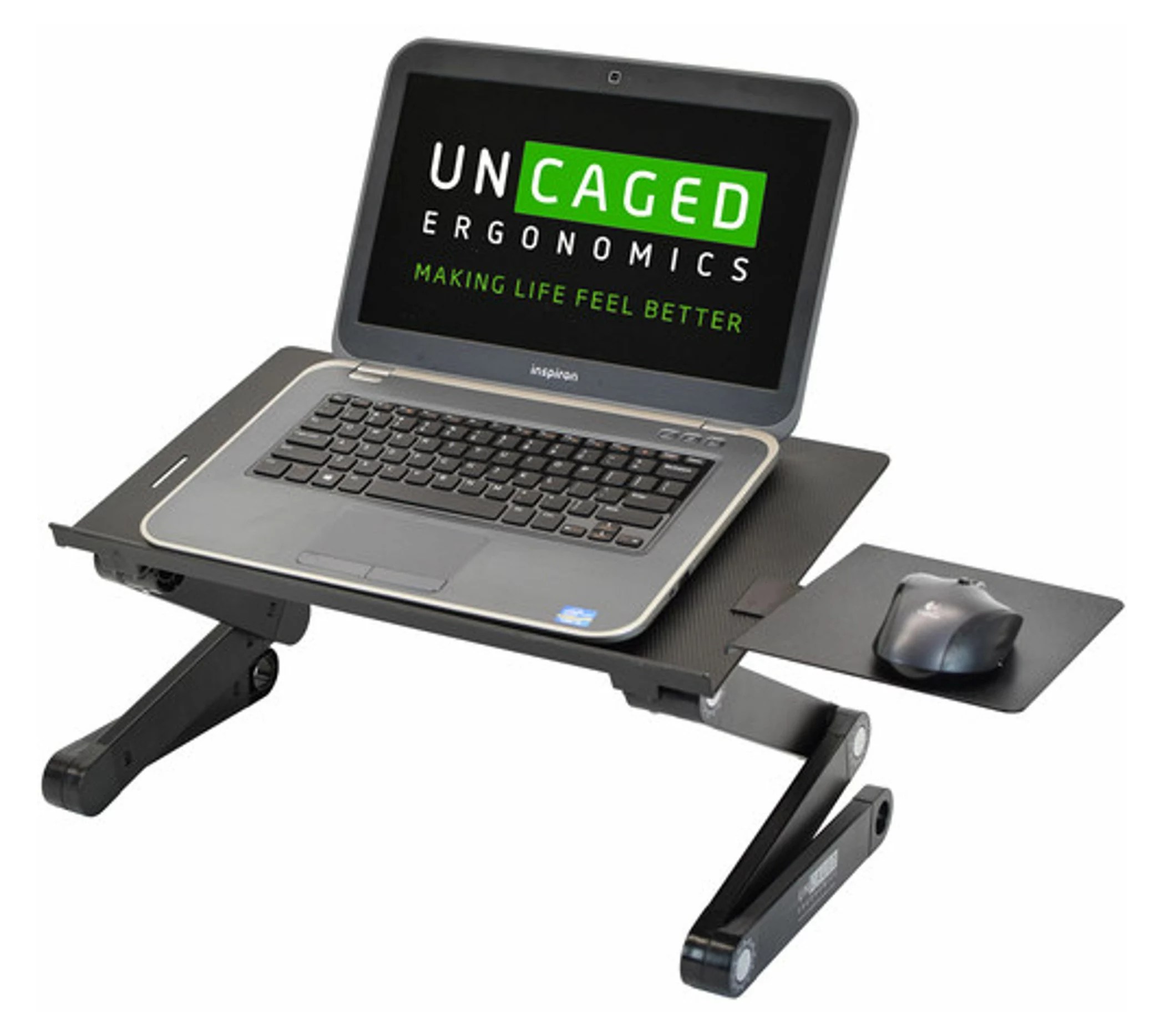 Uncaged Ergonomics WorkEZ BEST Laptop Cooling Stand with Mouse