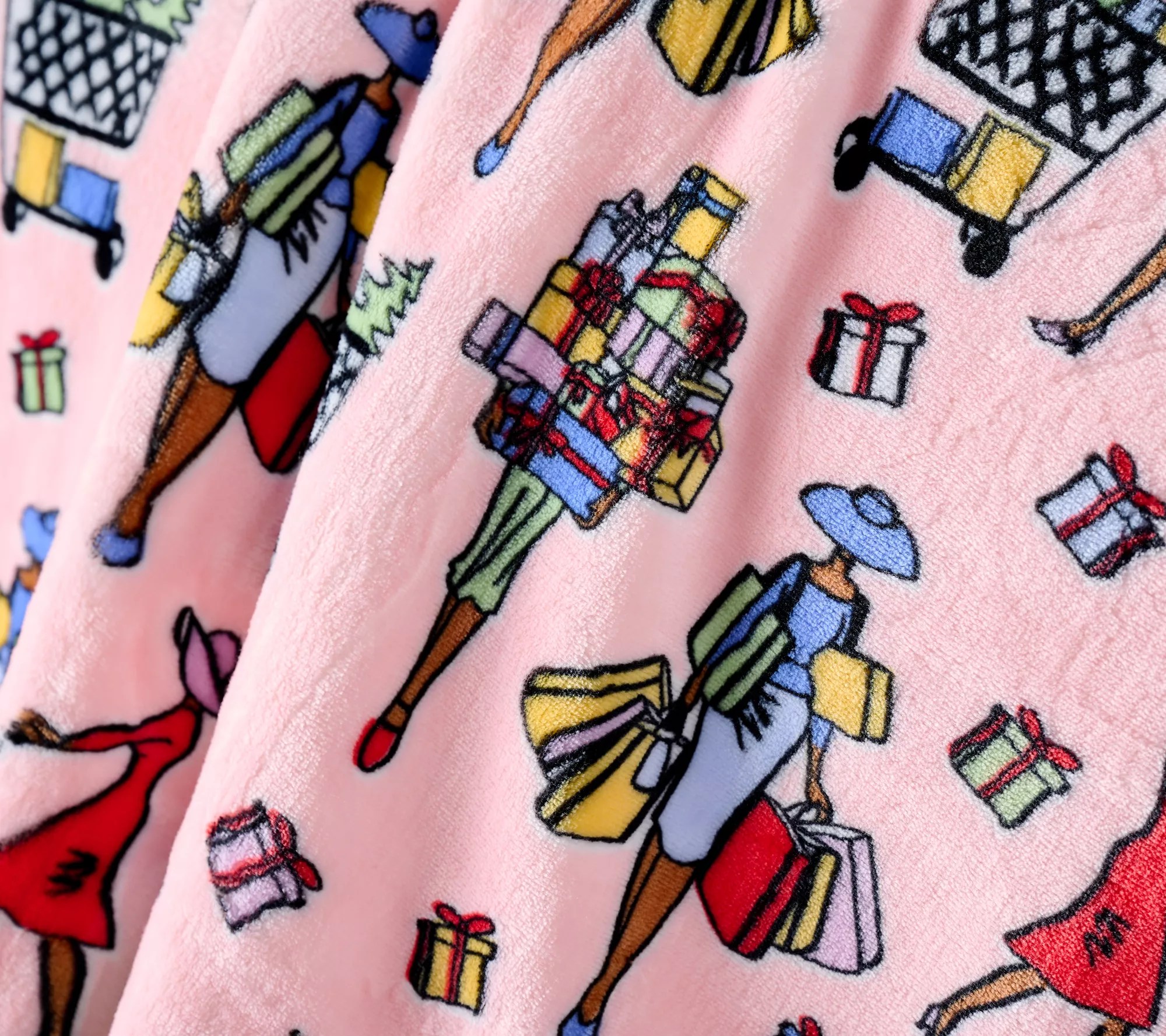 "As Is" Kringle Express 60" x 80" Glamorous Holiday Throw