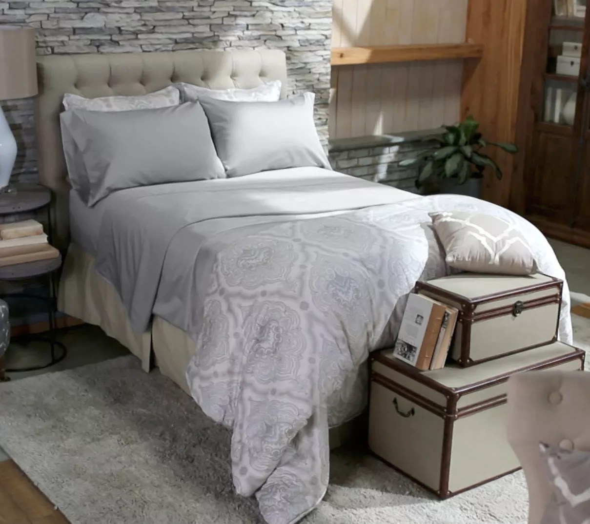 Northern Nights 600TC 100 Egyptian Cotton Wrinkle Defense Sheet Set