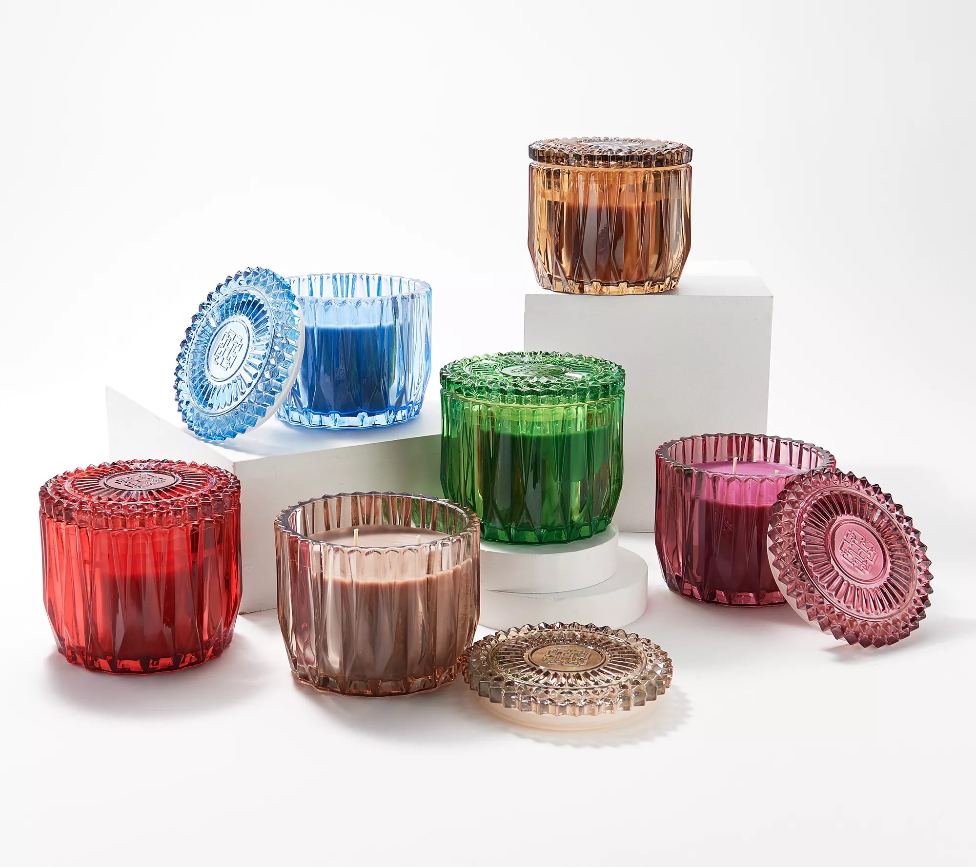 HomeWorx by Harry Slatkin Set of (3) 14oz Specialty Glass Candles