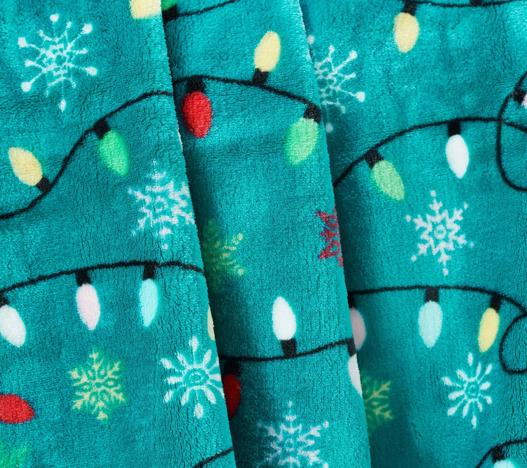 "As Is" Kringle Express Oversized 60" x 80" Printed Holiday Throw