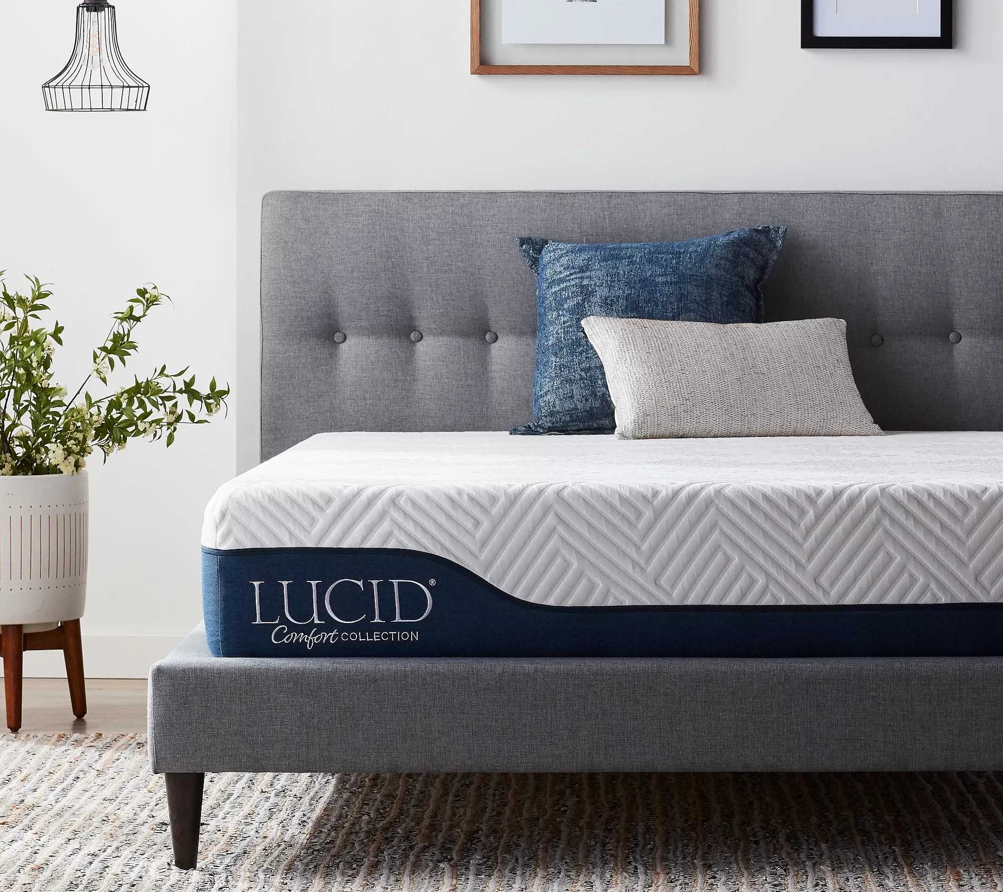 LUCID Comfort Collection 10" Gel Hybrid King Mattress