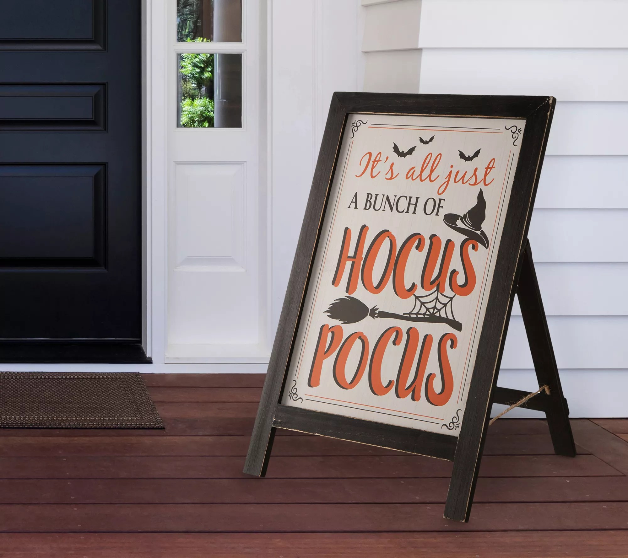 Glitzhome Halloween Hocus Pocus Standing Hanging Easel Decor