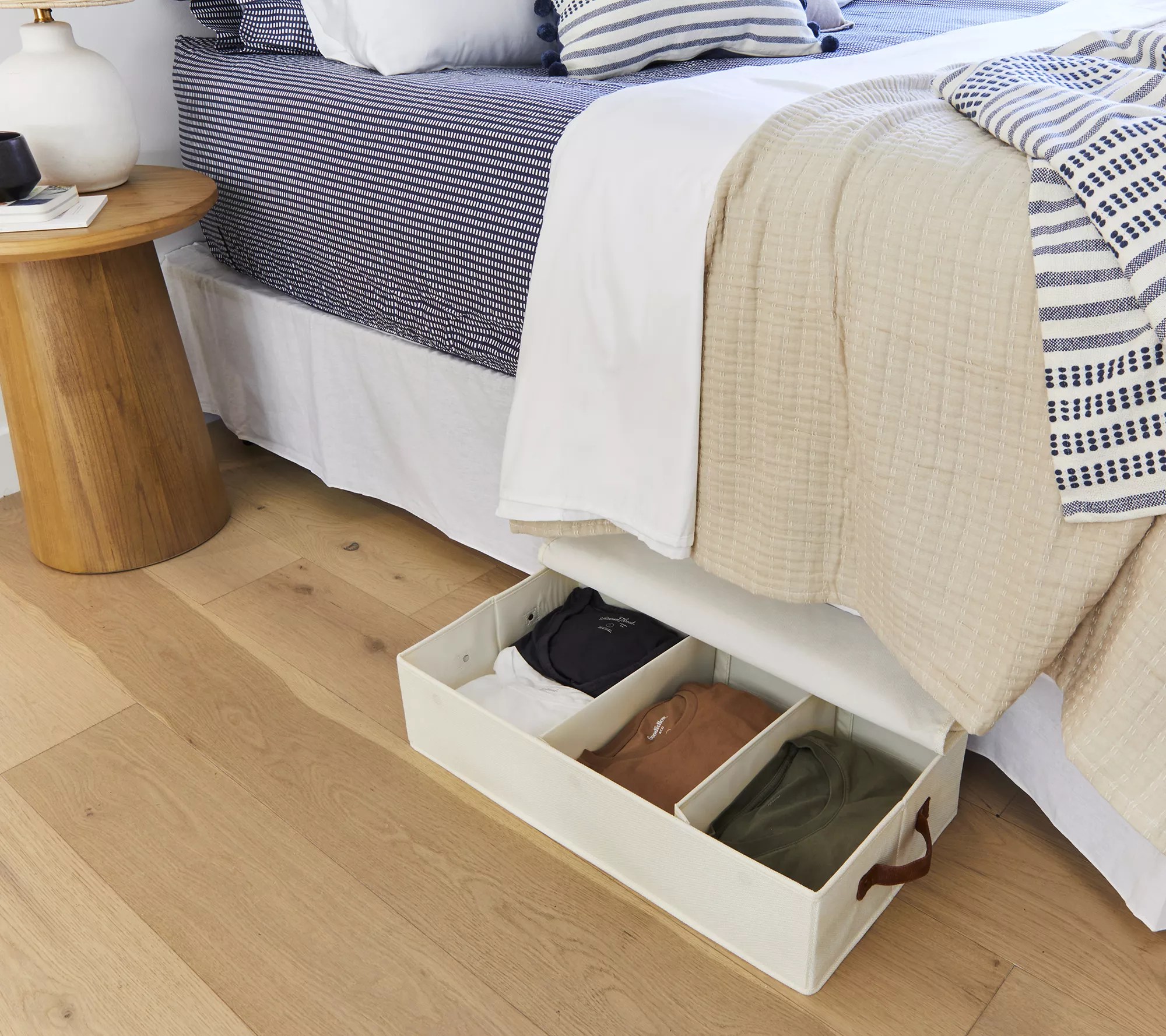 "As Is" 23" Collapsible Under the Bed Storage with Divider