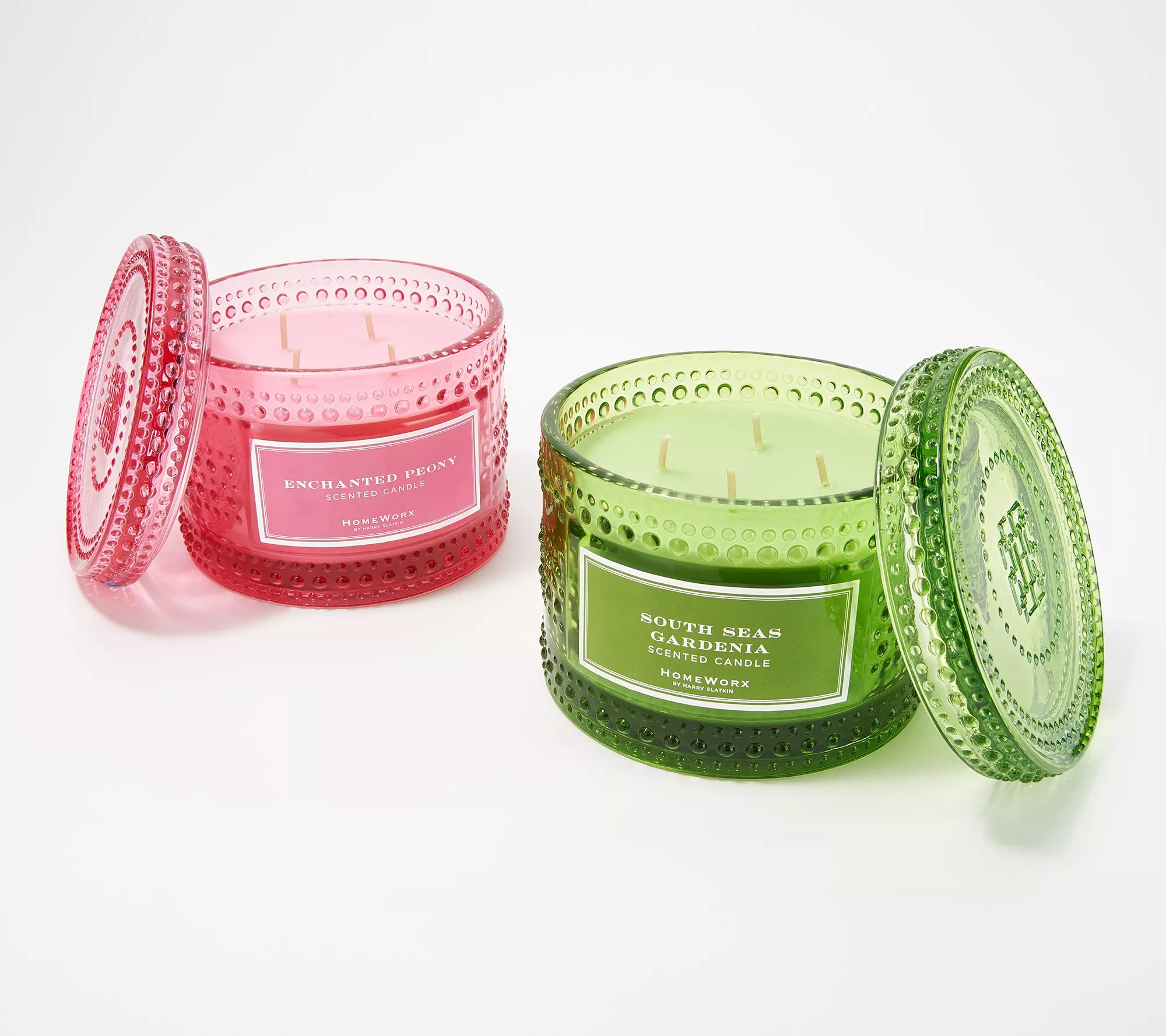 HomeWorx by Harry Slatkin S/2 Luxury Floral 4Wick Candles