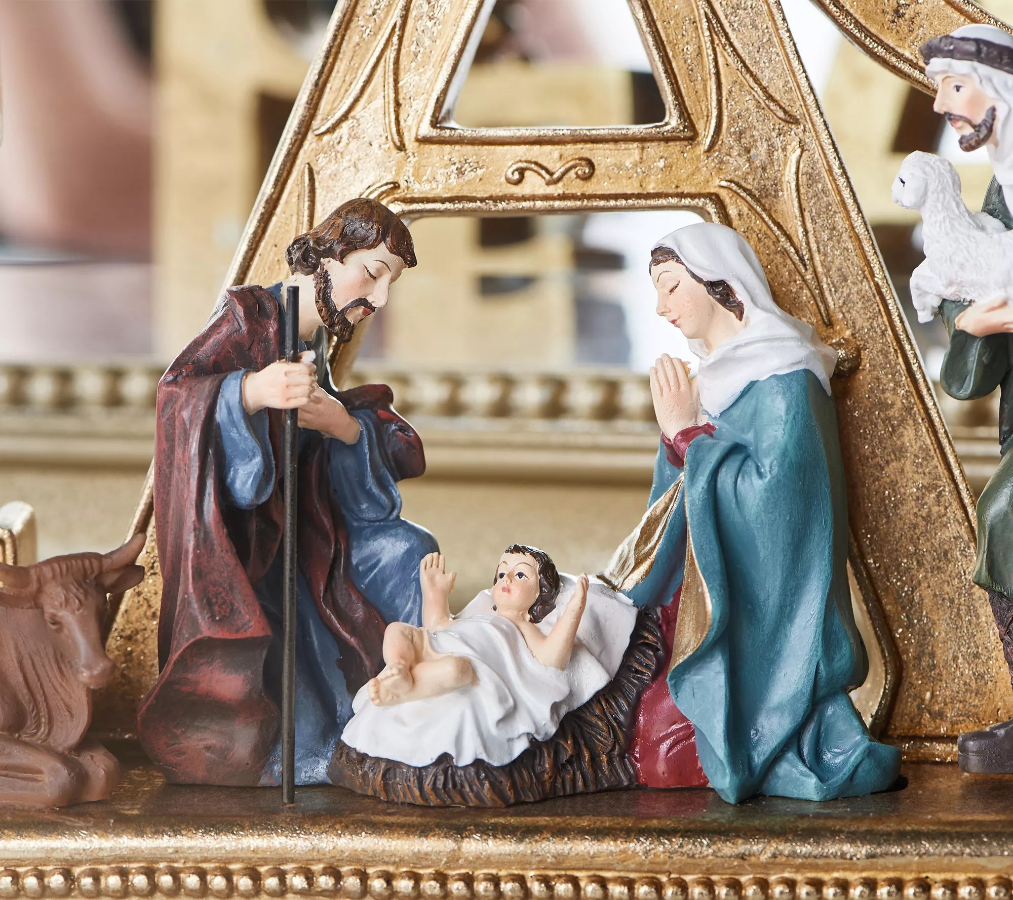 Peace Holy Family Nativity Scene by Valerie