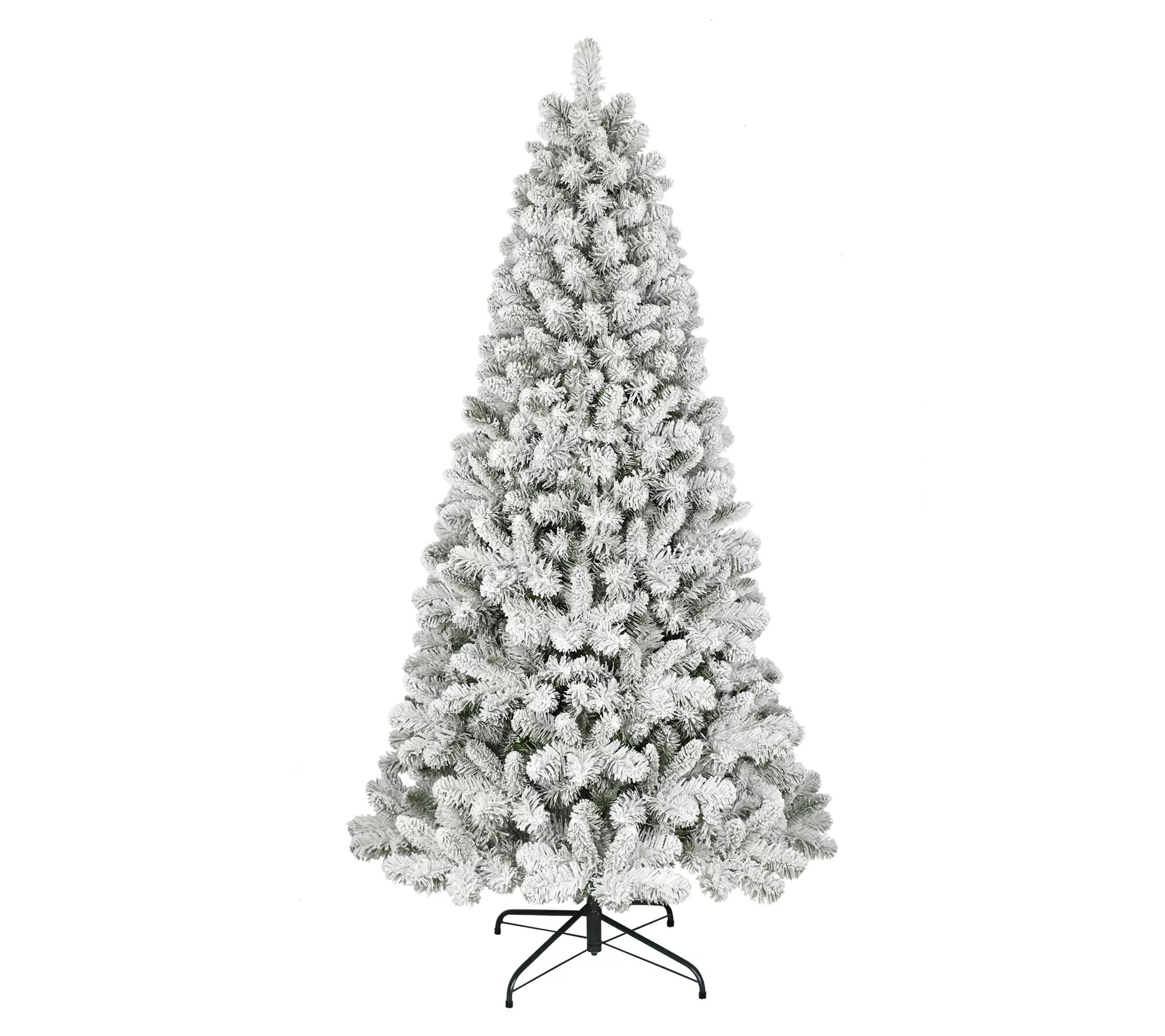 Puleo 6' Flocked Virginia Pine Christmas Tree with Stand
