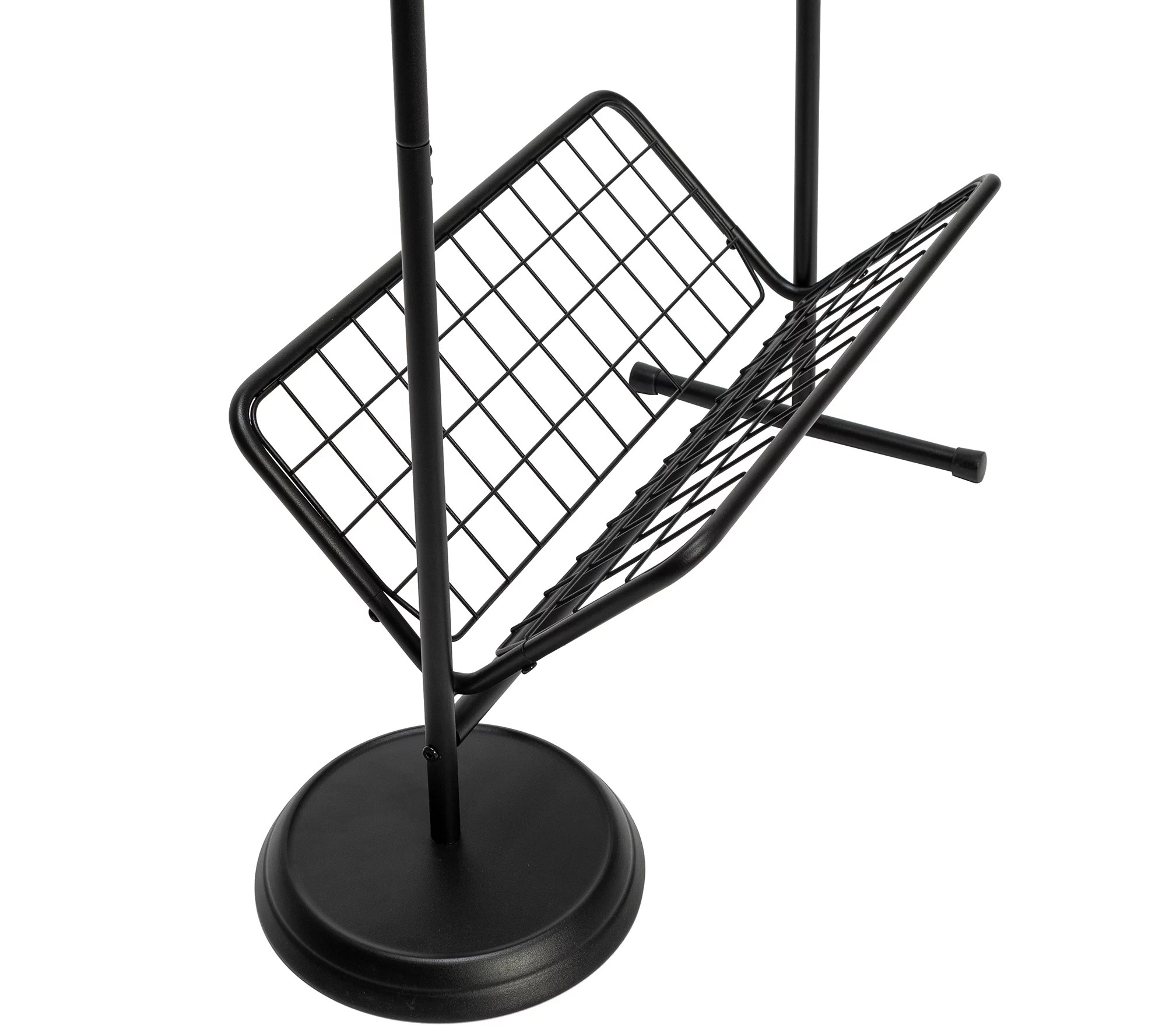 Honey Can Do Swivel Coat Rack Valet With Basket