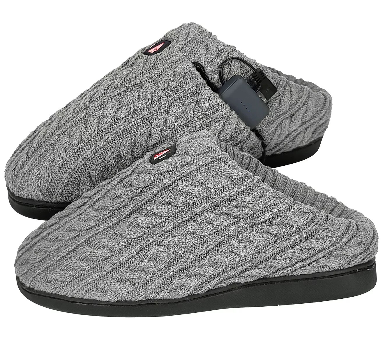 ActionHeat 5V Cable Knit Heated Slippers