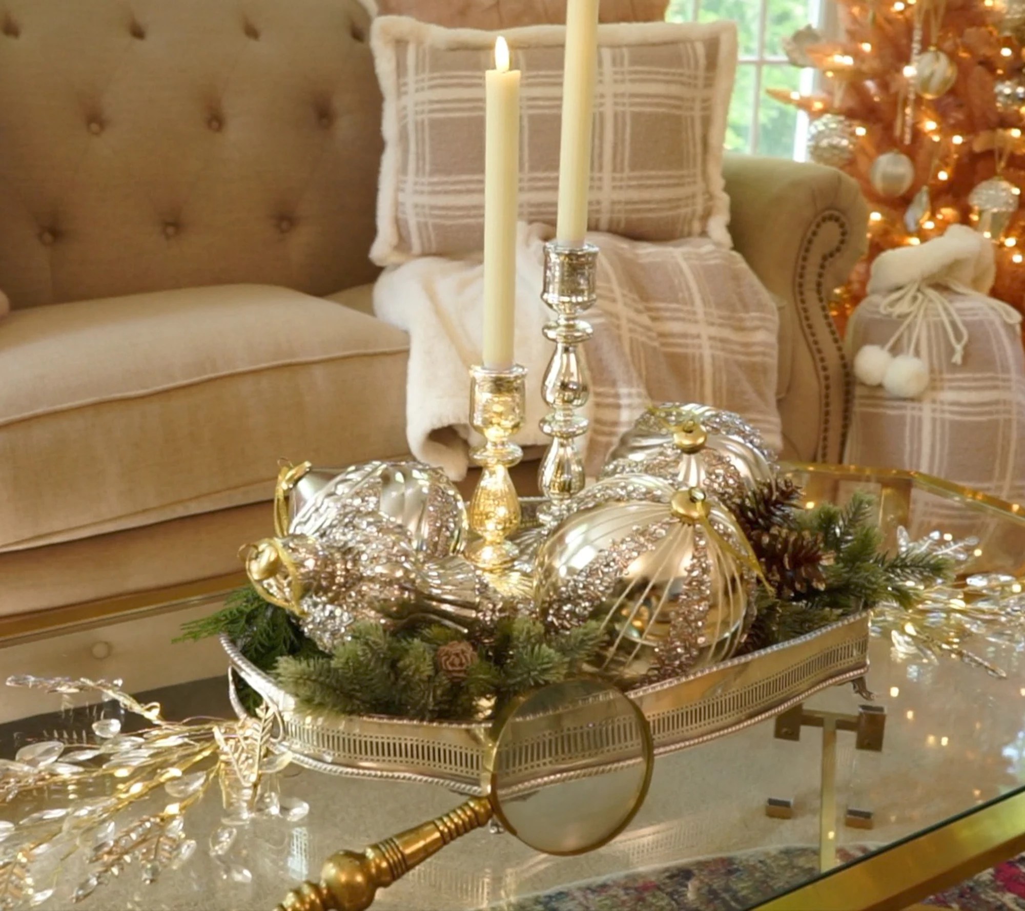 "As Is" Set of 6 Oversized Shatterproof Ornaments by Kim Gravel