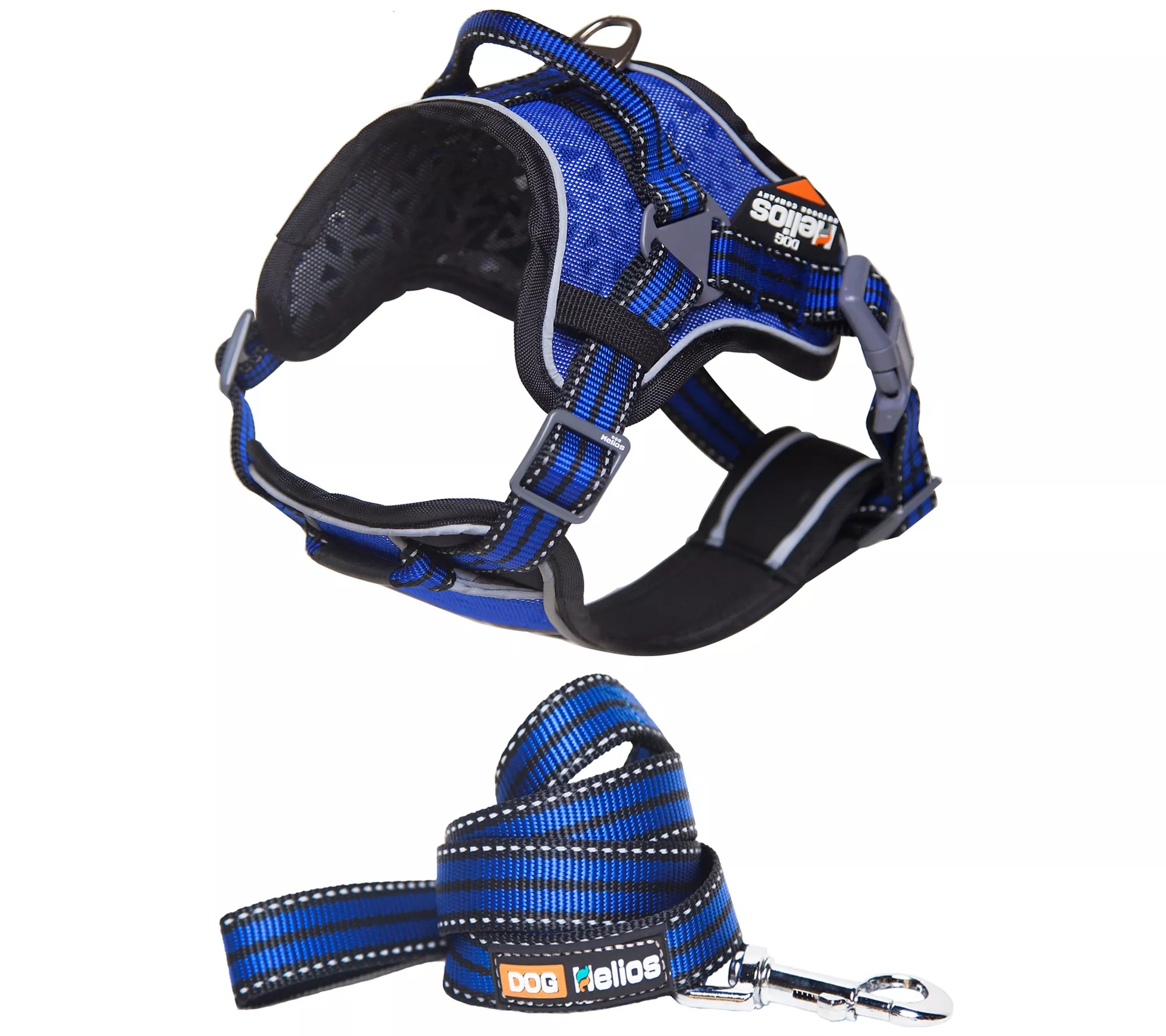 Dog Helios Dog Chest Compression Pet Harness and Leash Combo