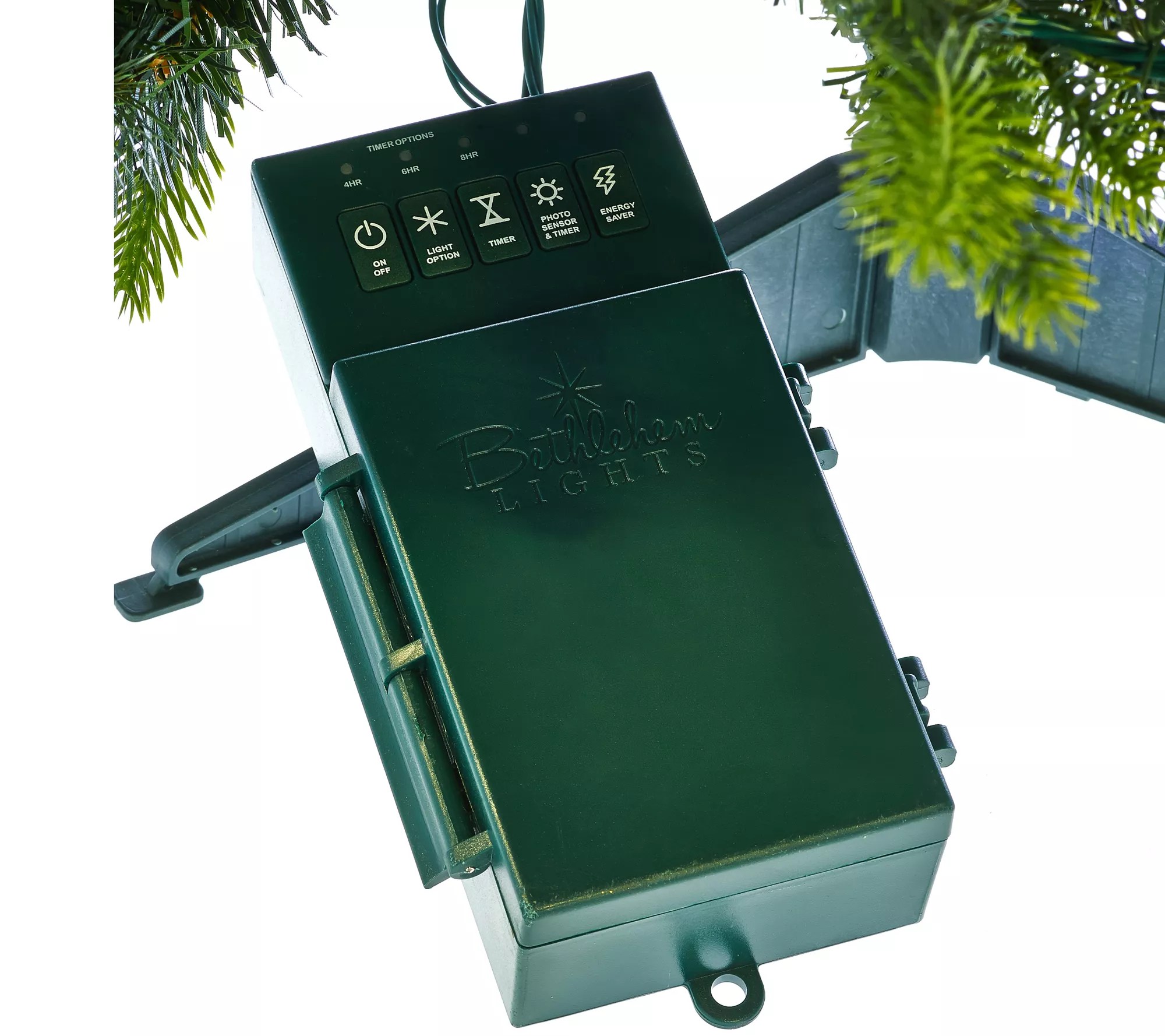 Bethlehem Lights 30" Mixed Greens Prelit Holiday Stake Tree