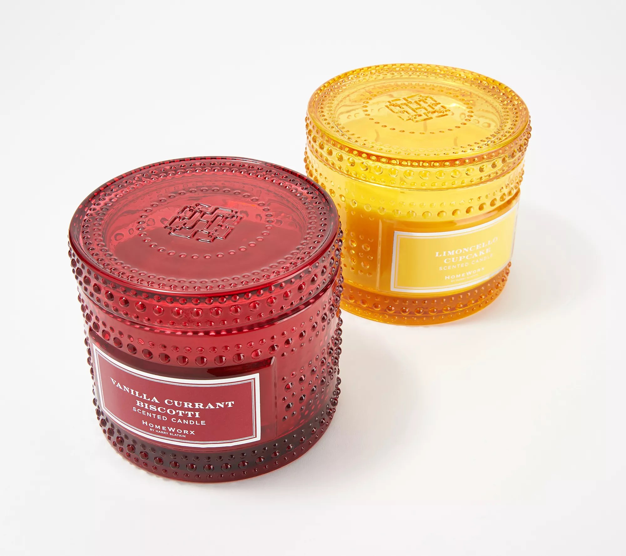 HomeWorx by Harry Slatkin S/2 Luxury Gourmand 4Wick Candles