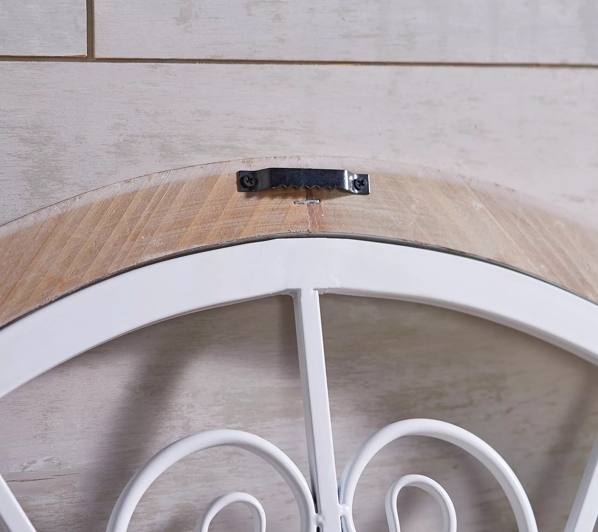 Indoor/Outdoor Metal and Wood Curved Wall Art by Valerie