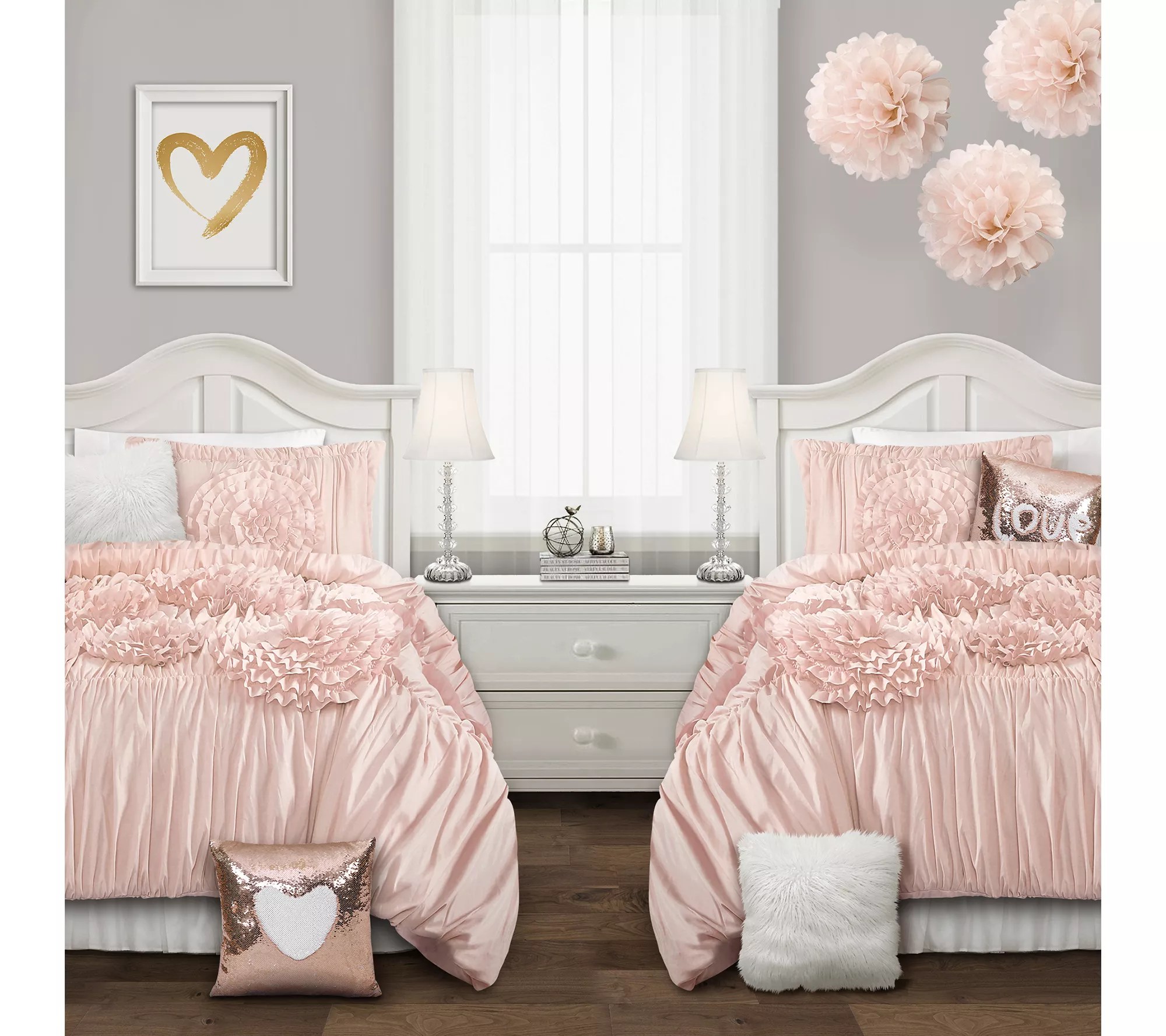 Serena 2Piece Twin XL Comforter Set by Lush Decor