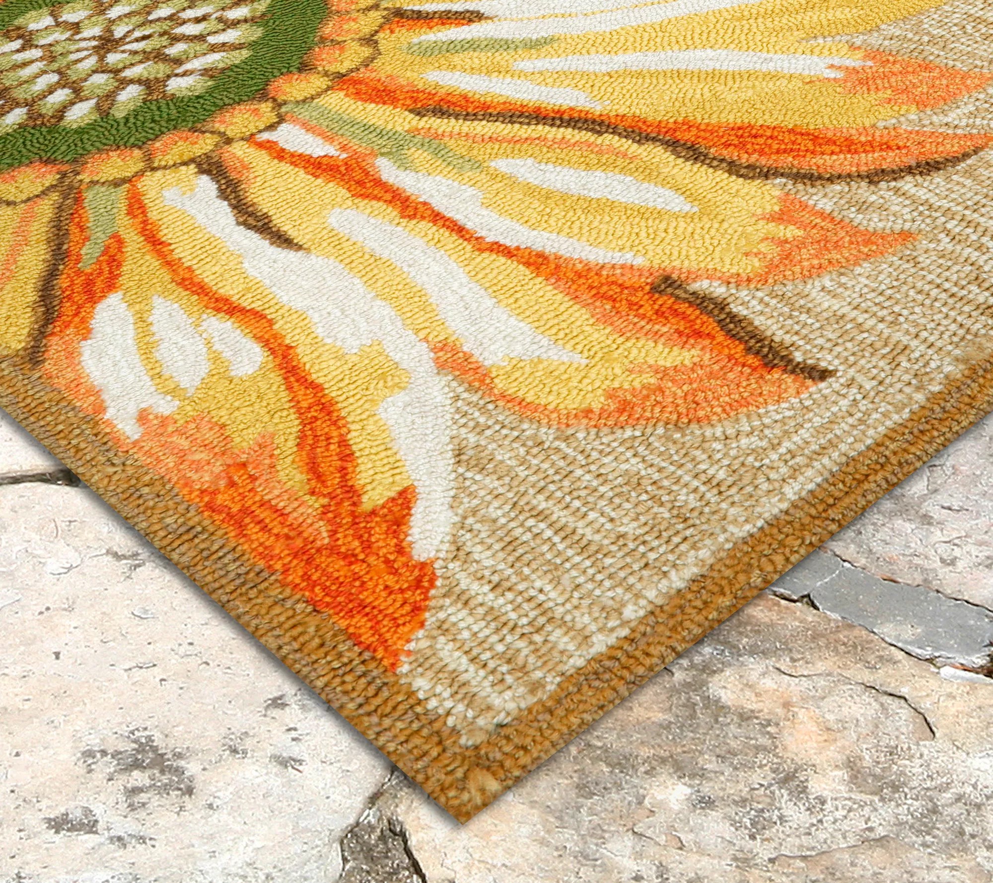 Liora Manne Frontporch Sunflower In/Out Rug Yellow 30" x 48"