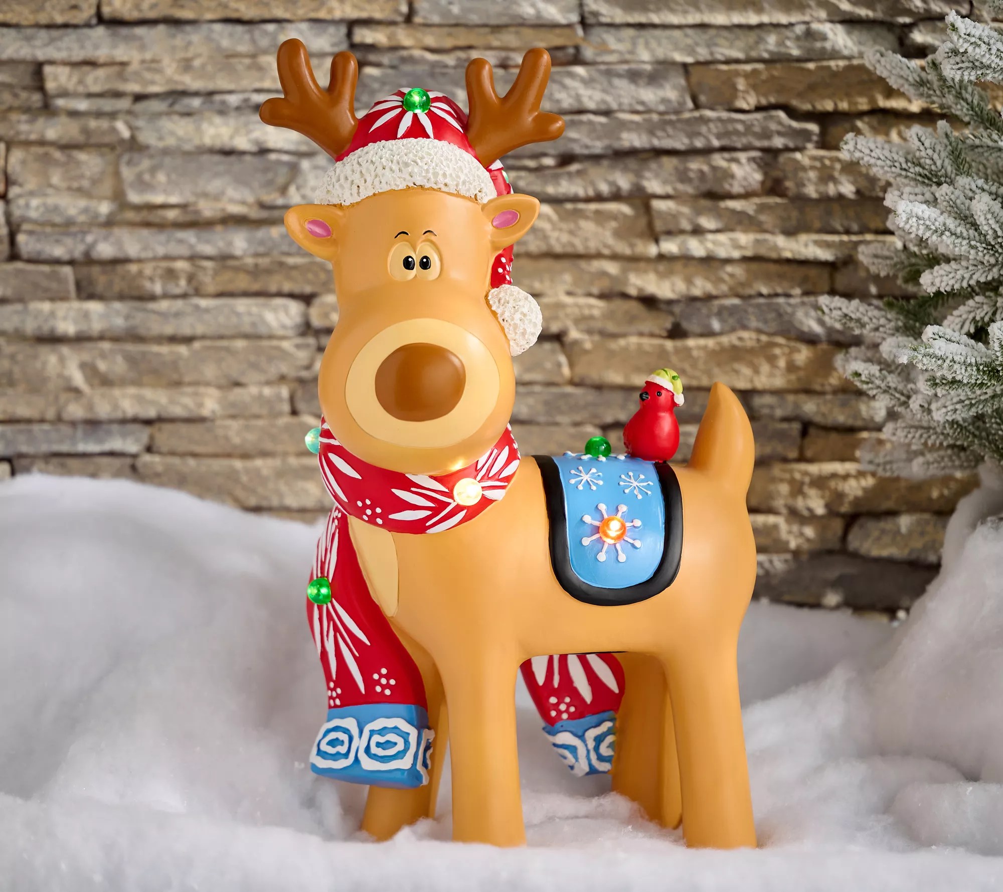 "As Is" Temp tations Indoor/ Outdoor 21" Reindeer with LED Lights