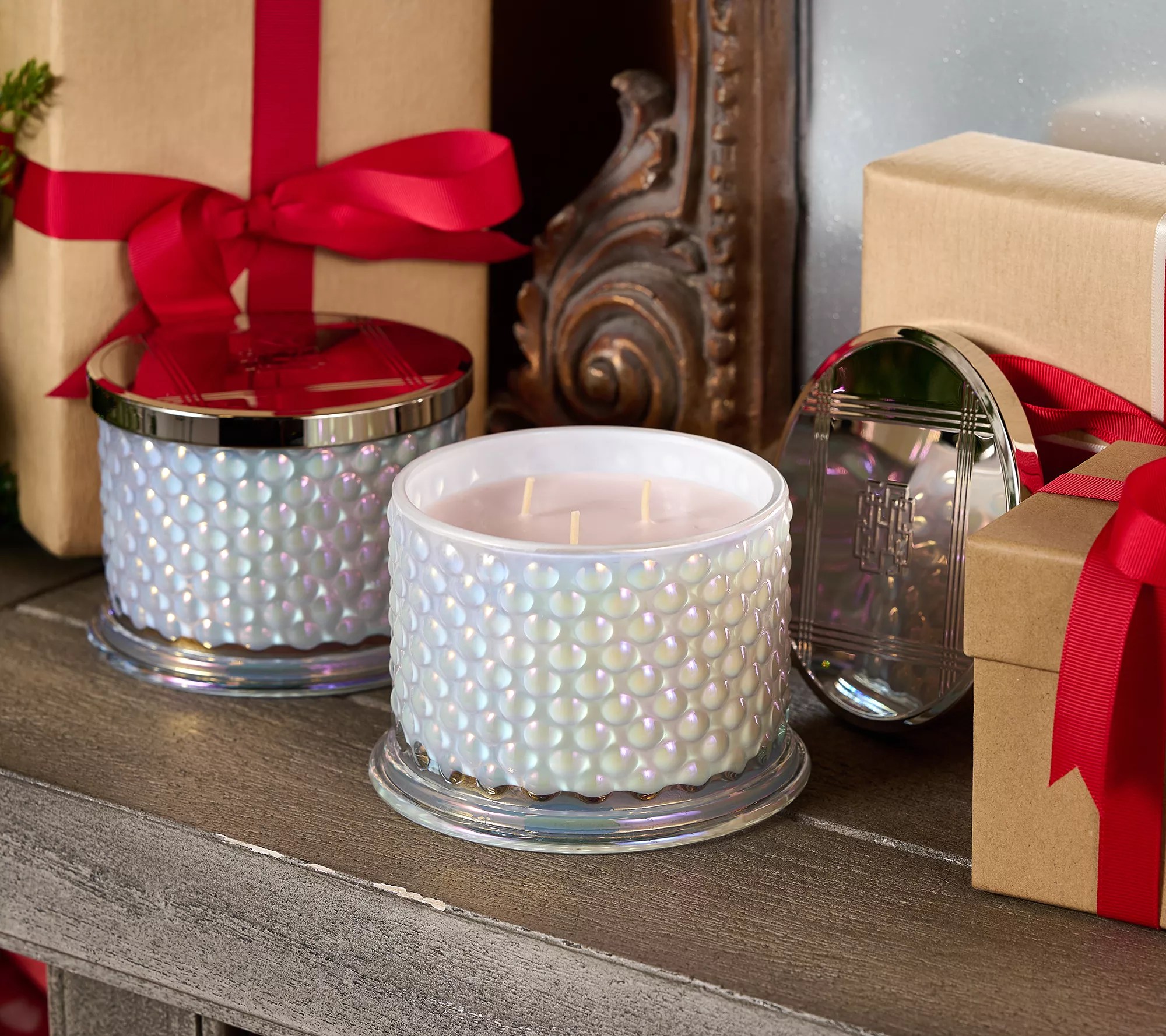 HomeWorx by Slatkin + Co. S/2 14oz Pop the Bubbly Candles - QVC.com
