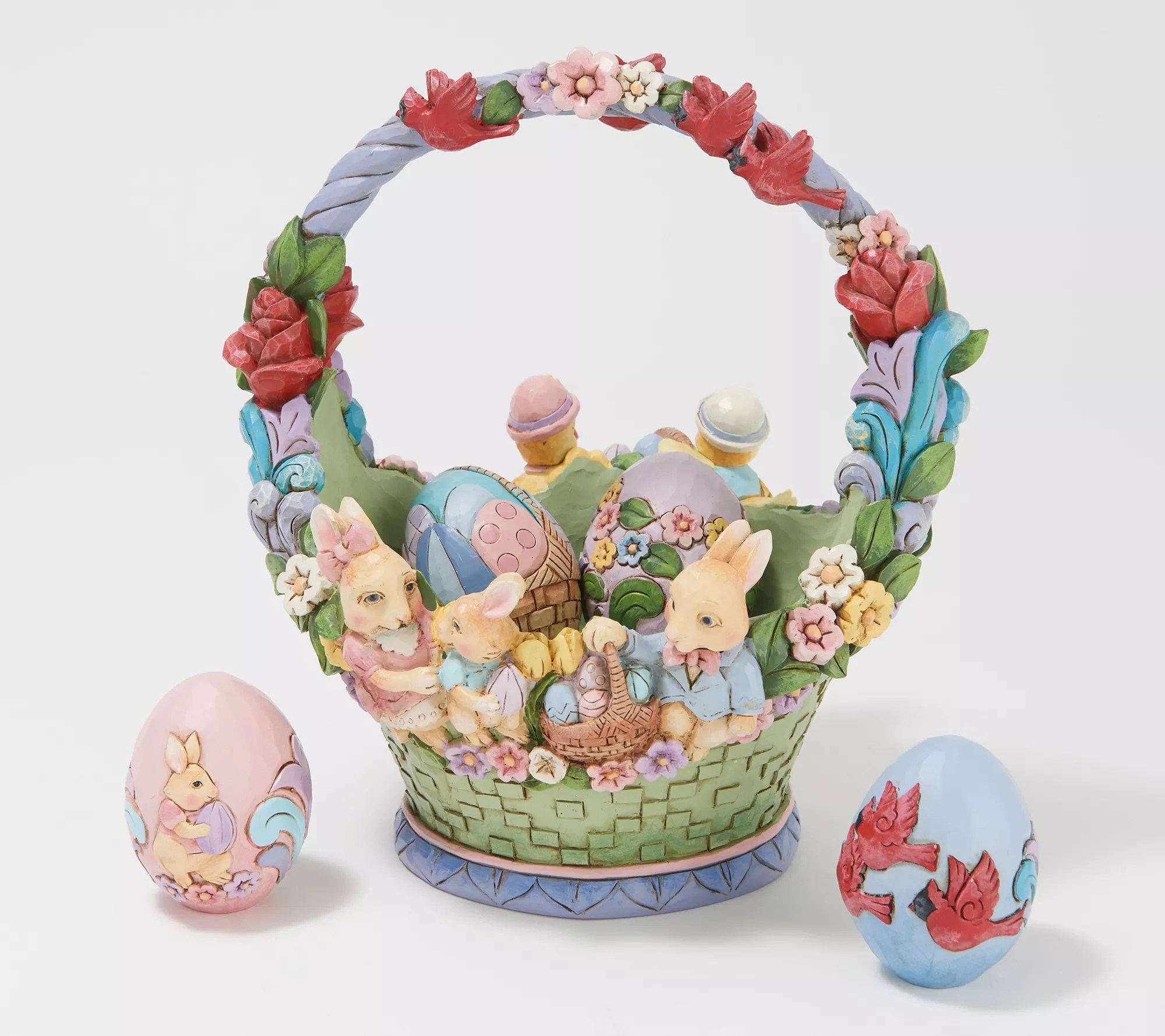 Jim Shore Heartwood Creek 17th Annual Easter Basket with Eggs