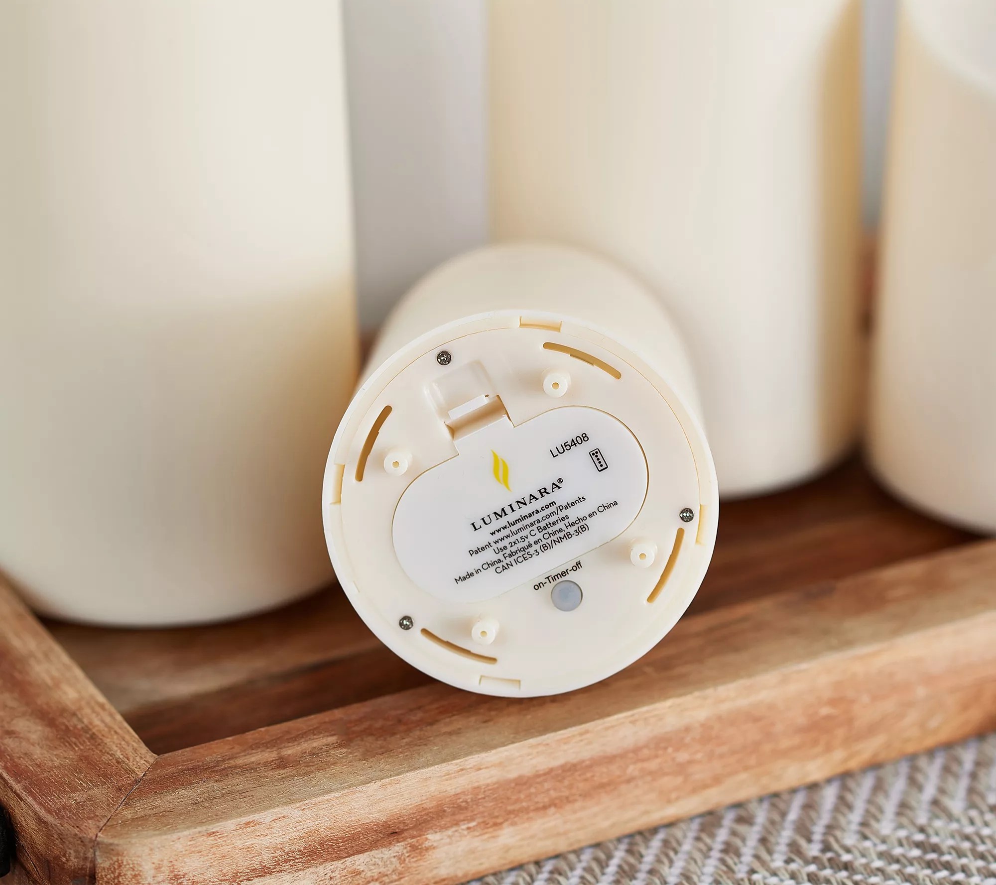 Luminara Set of 4 Outdoor Candle Garden with 4emotes