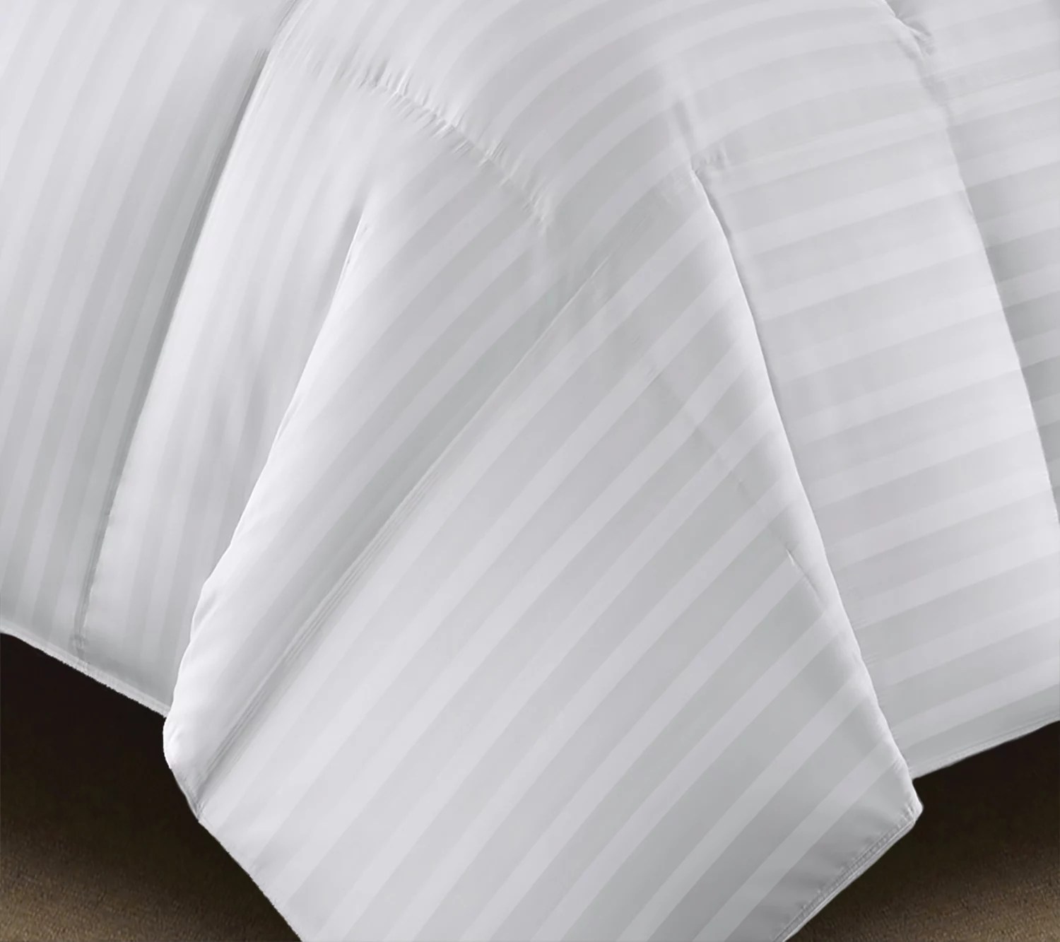 350TC Oversized White Goose Down and Feather King Comforter