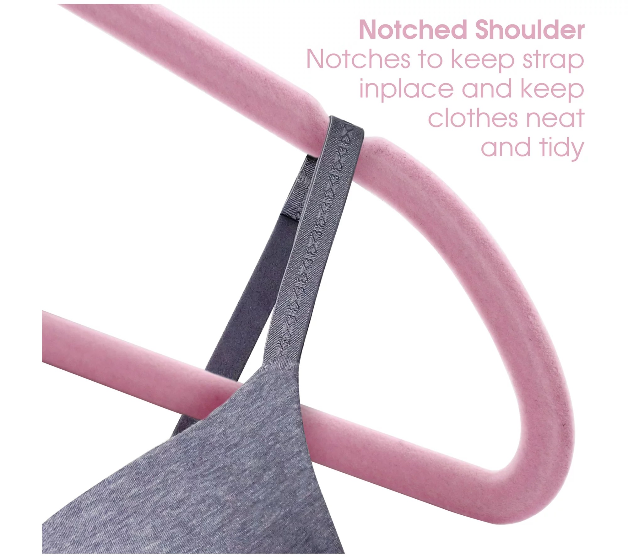 Elama 100Piece Set of Velvet HeavyDuty Hangers