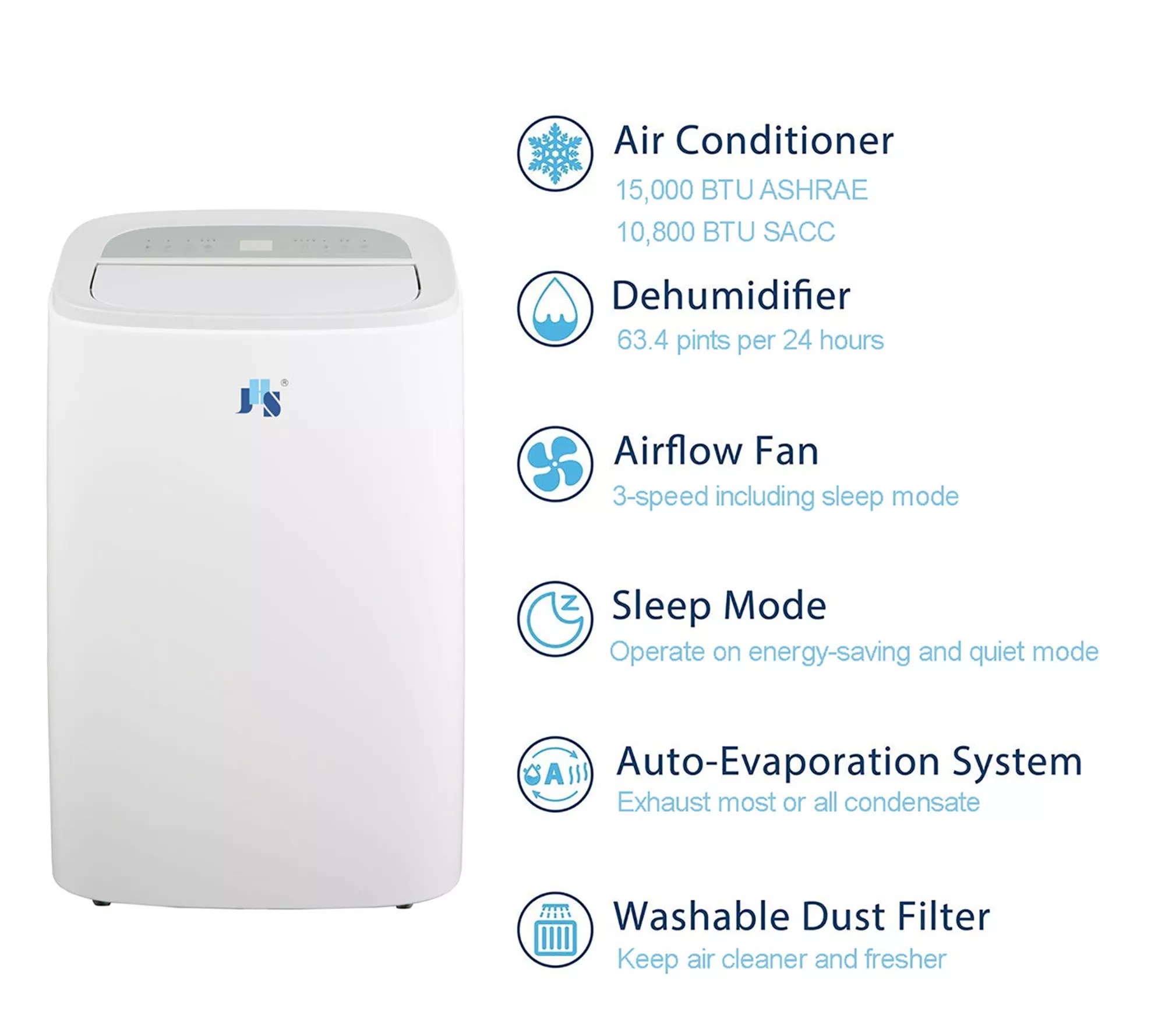 JHS 14,000 BTU Portable Air Conditioner