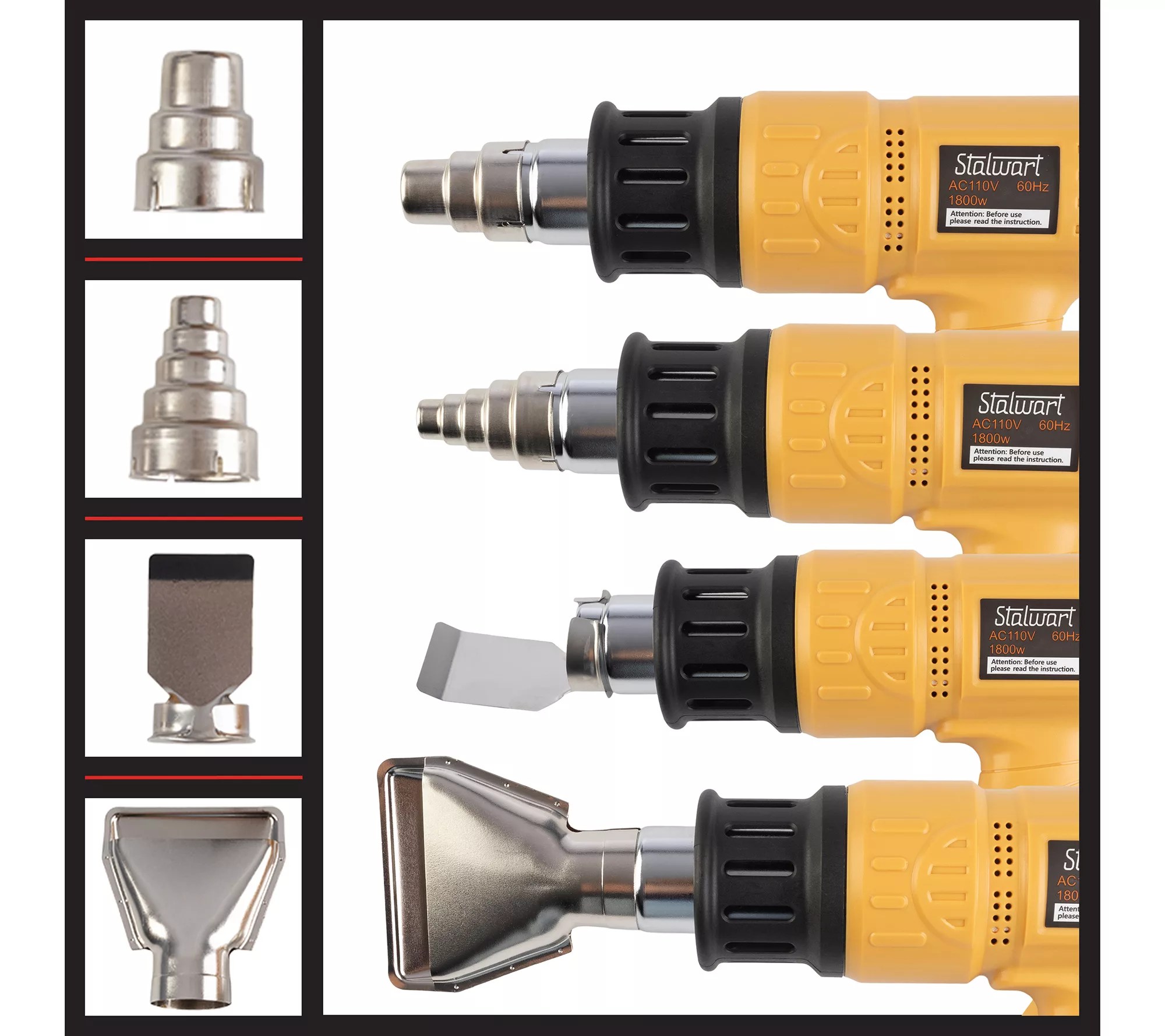 Stalwart Dual Temperature Heating Gun with 122 1112F Range
