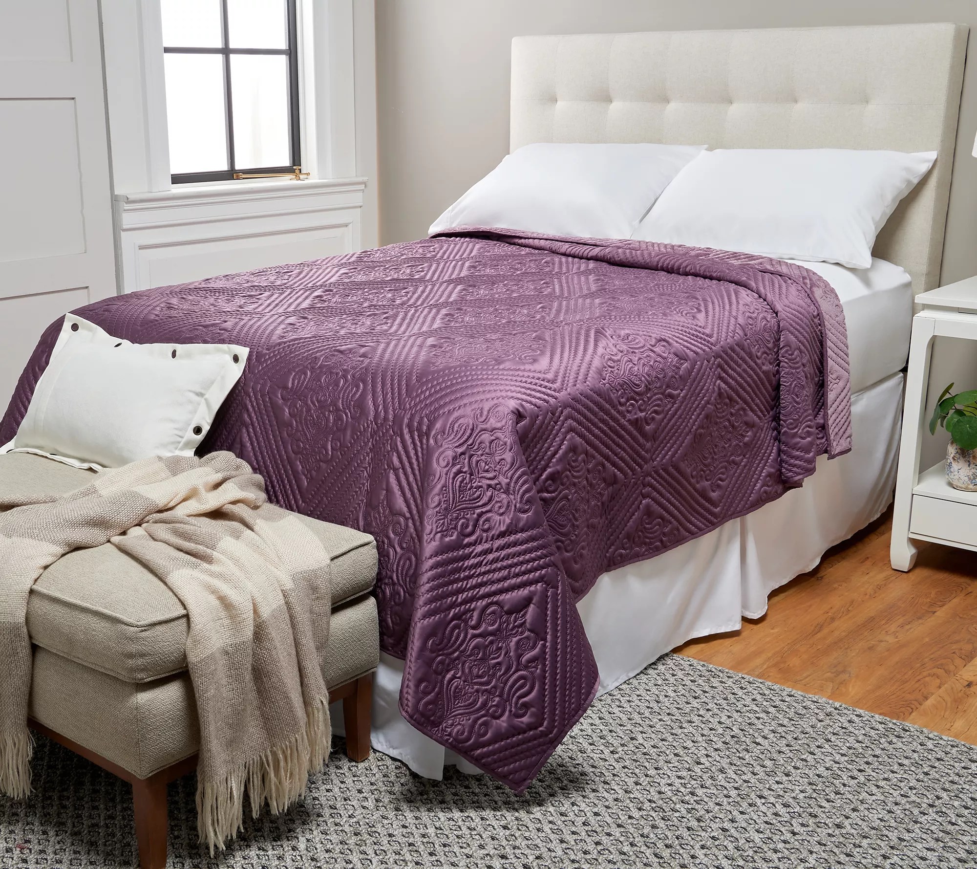 Queen Size Blanket With Satin Trim Berkshire Blanket Velvet Soft Satin Quilted Coverlet Queen