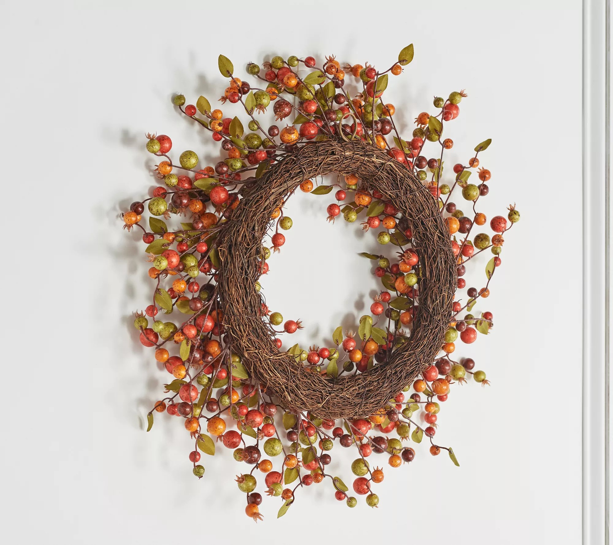 24" Harvest Berry Wreath by Valerie