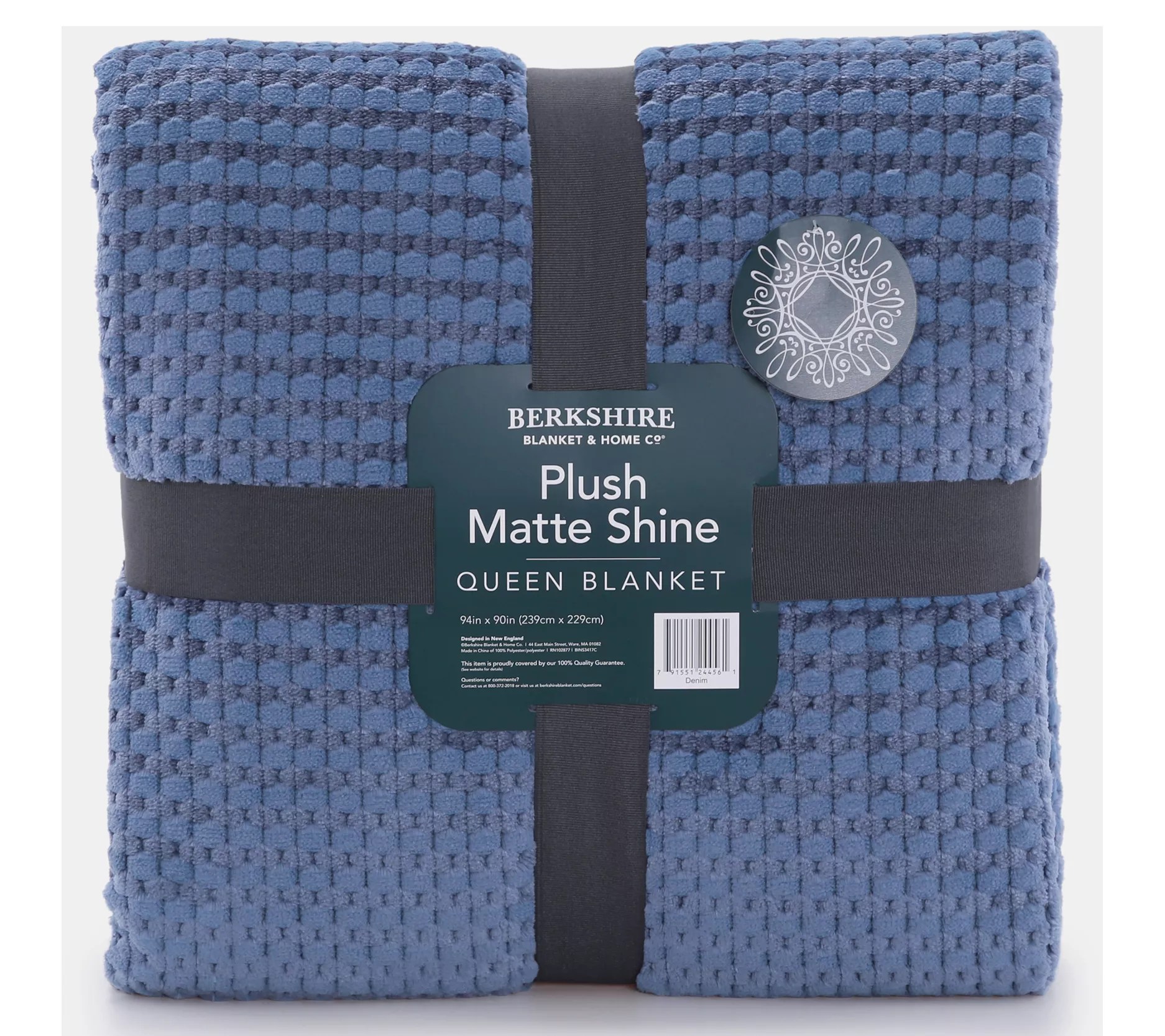 Berkshire Plush Dobby Matte Shine Blanket Full